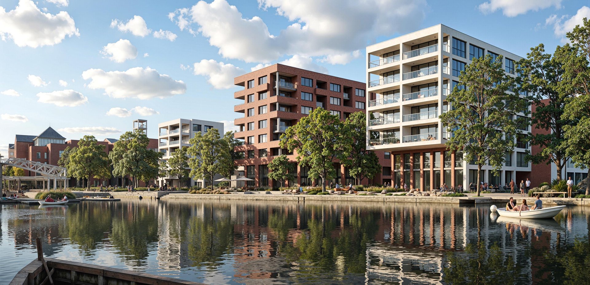 a row of wind turbines in the middle of the ocean