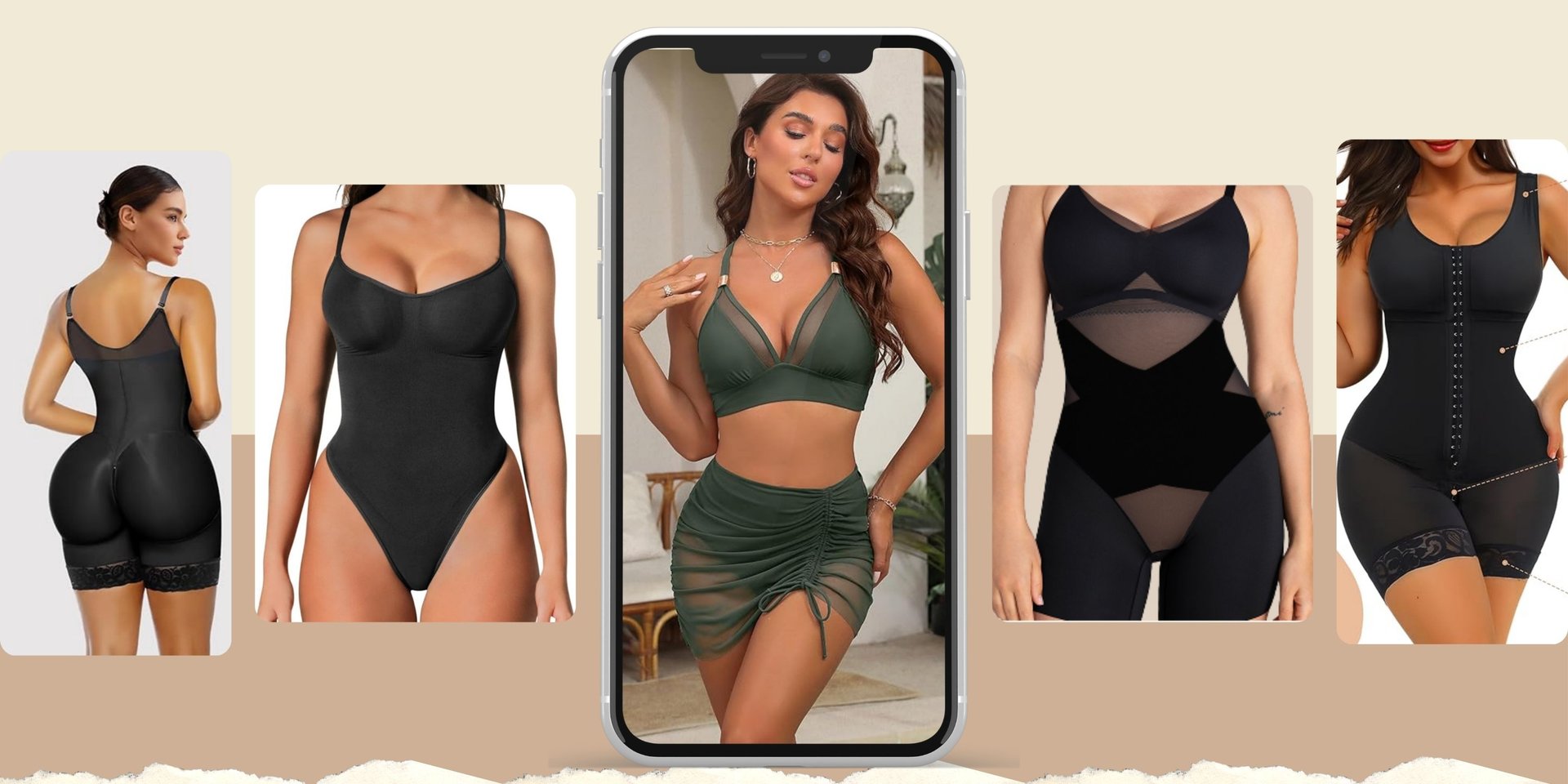 a purple background with a basket of items and a target