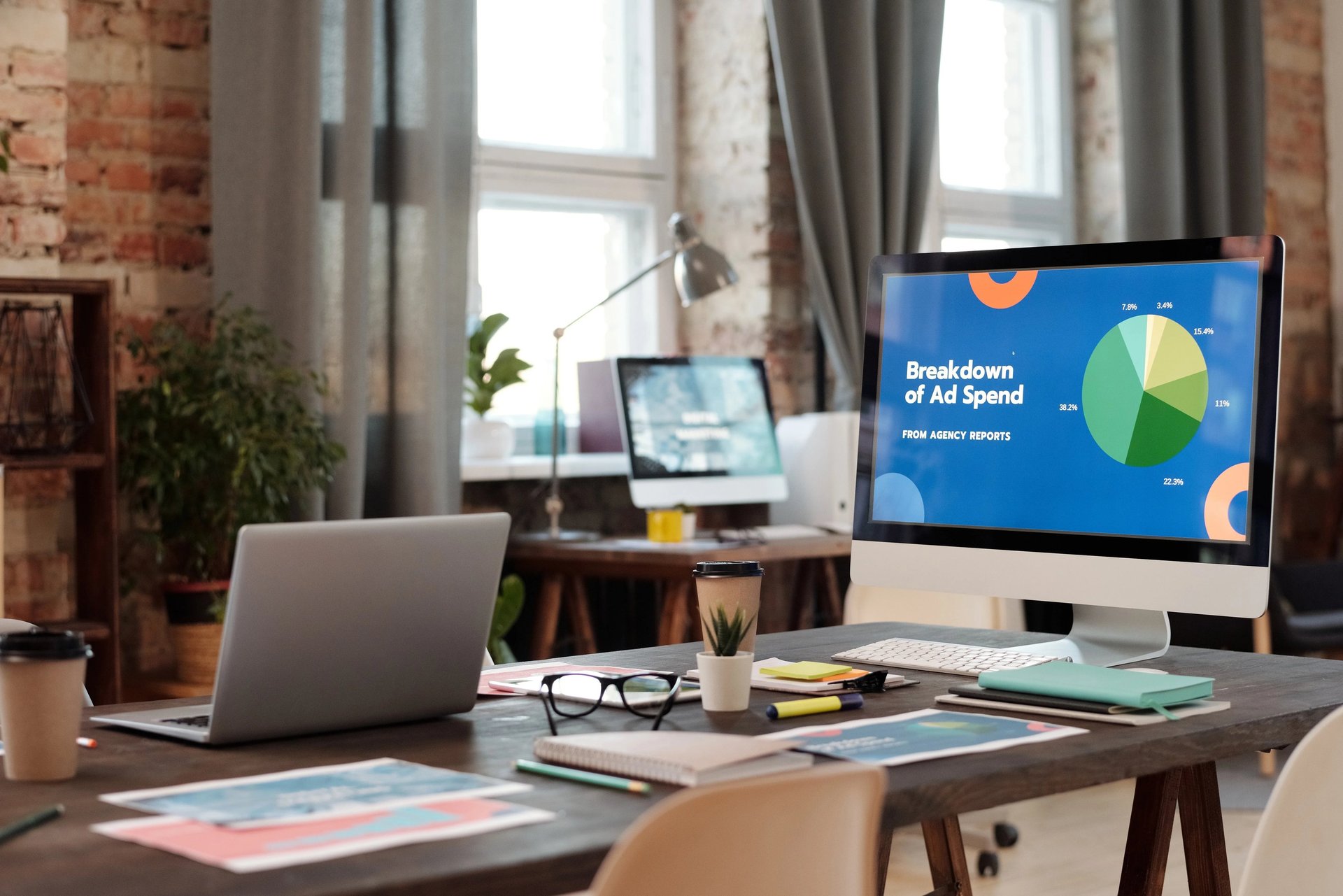 black and brown leather padded tub sofa