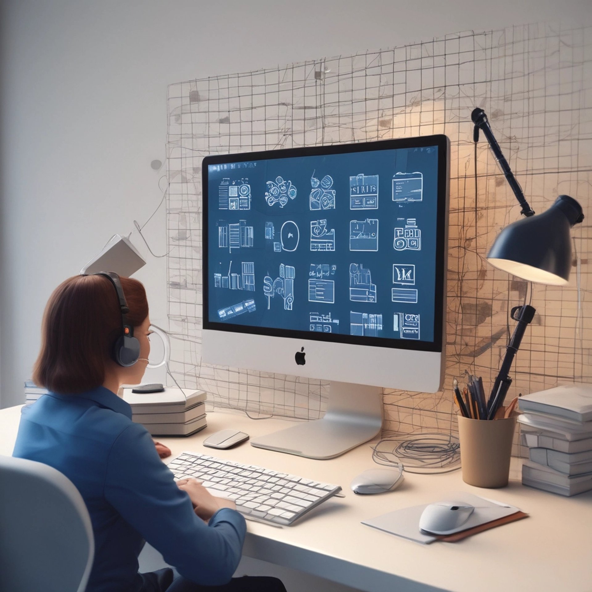 a black background with a wavy design