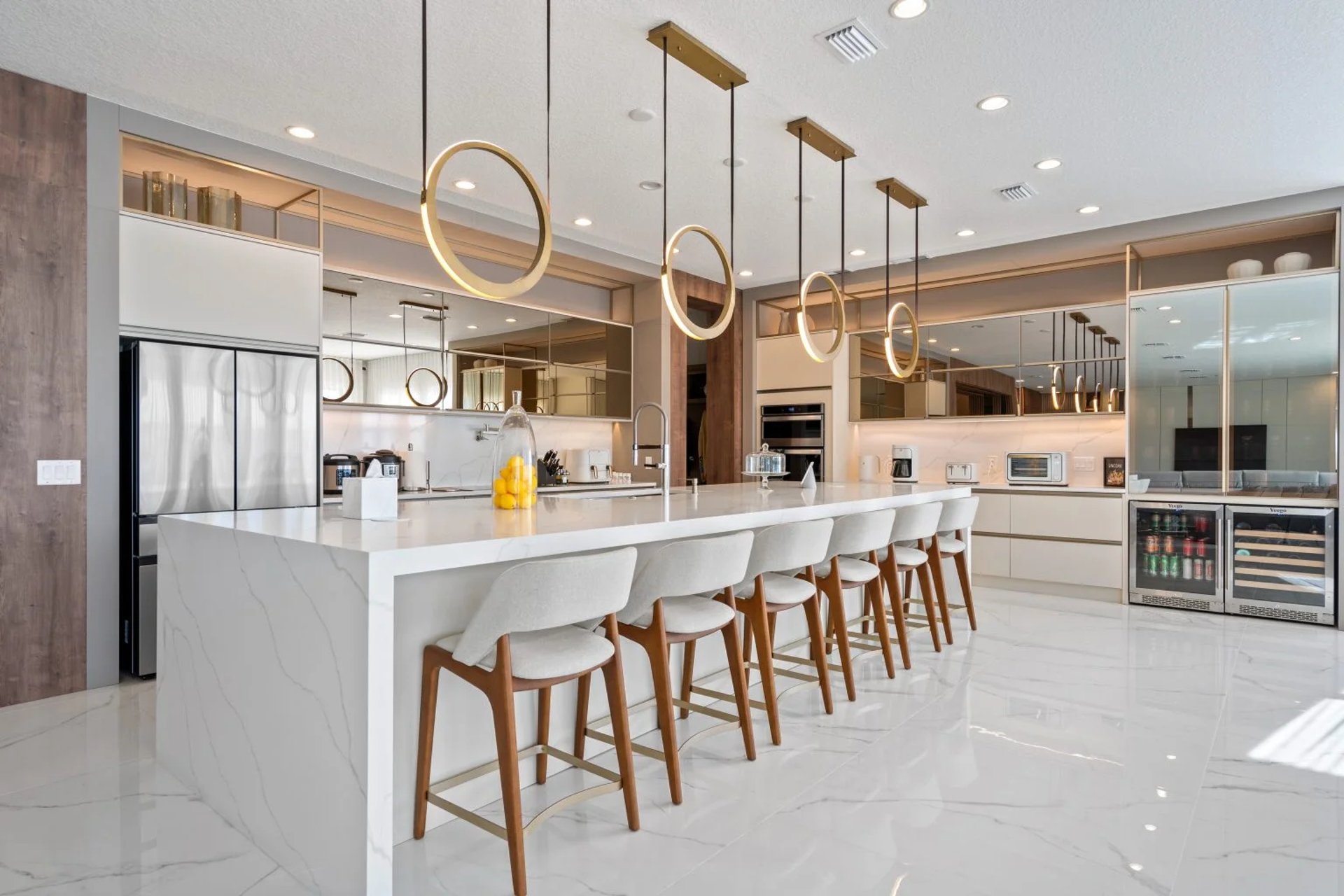 black and brown leather padded tub sofa