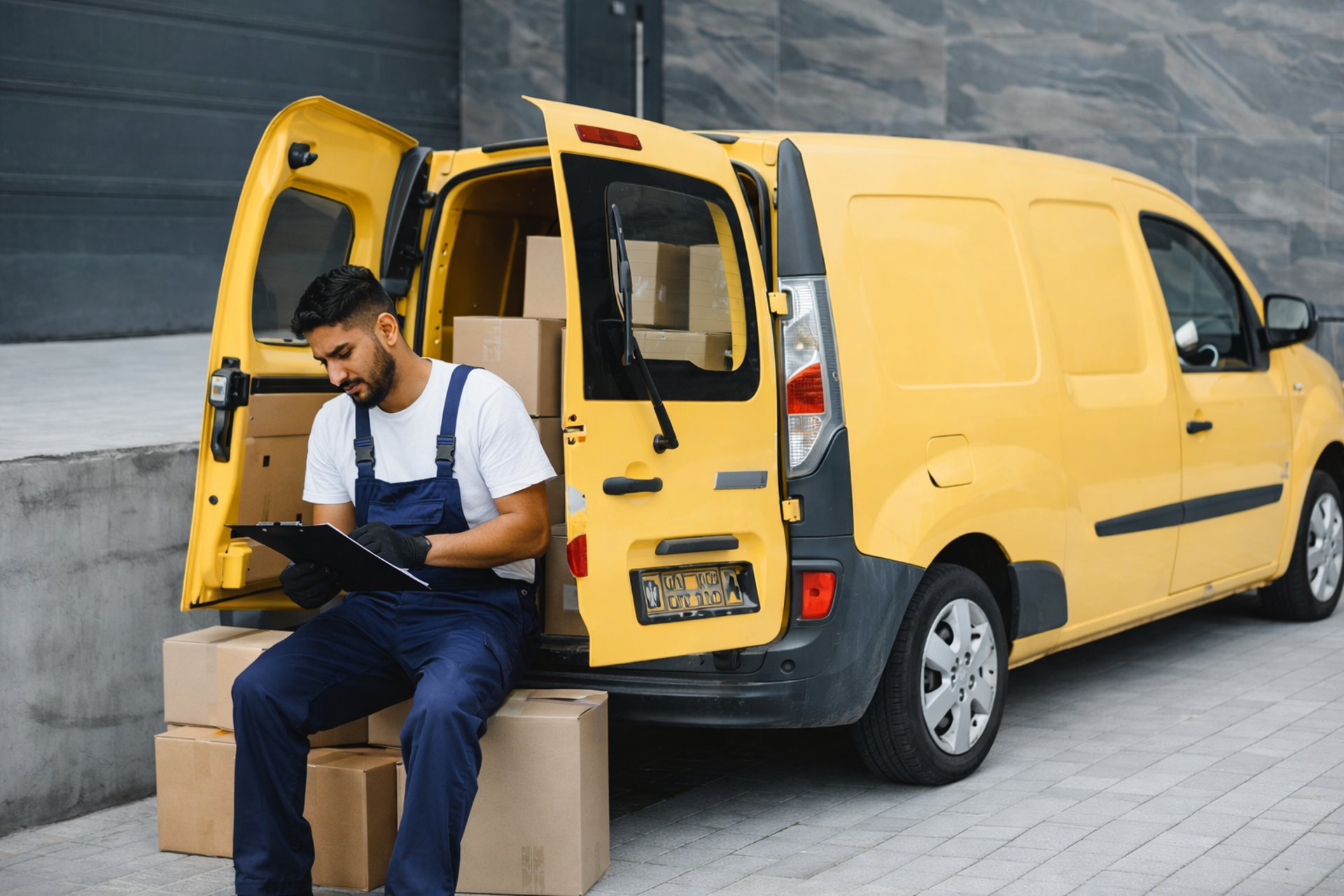yellow and white van on road during daytime