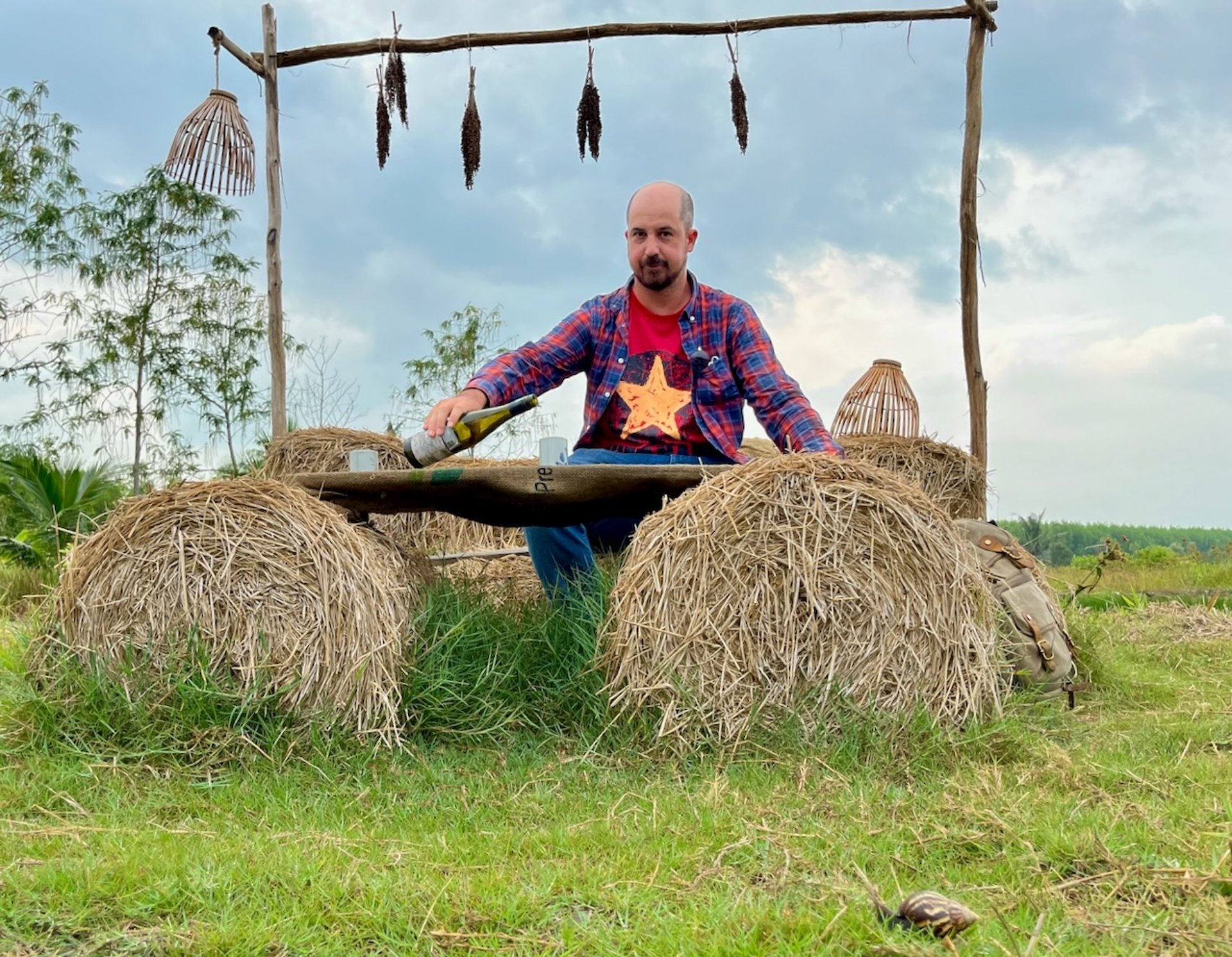 black blue and yellow textile