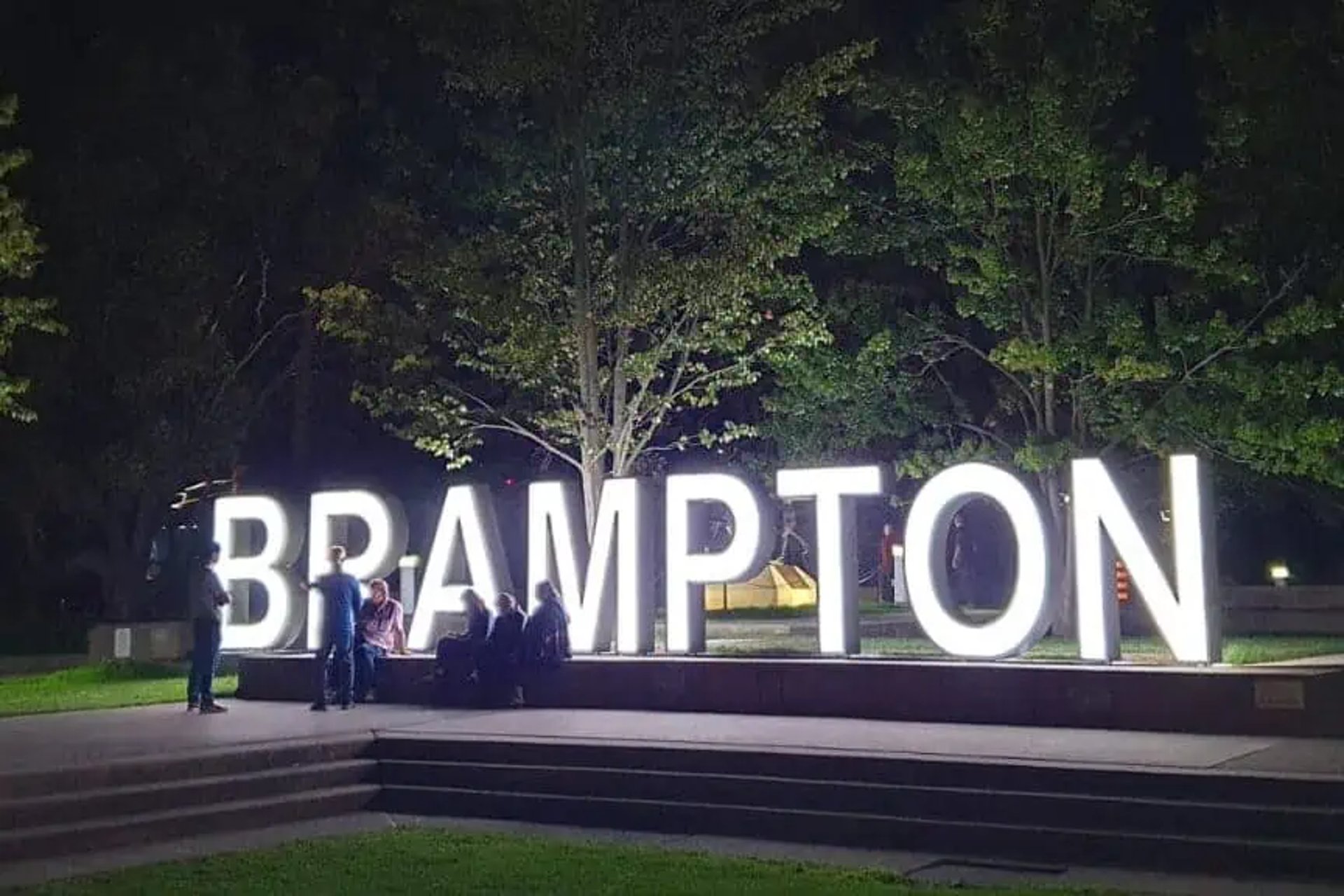 brampton-sign-lights-up VIREMONT CHAUFFUER Toronto 