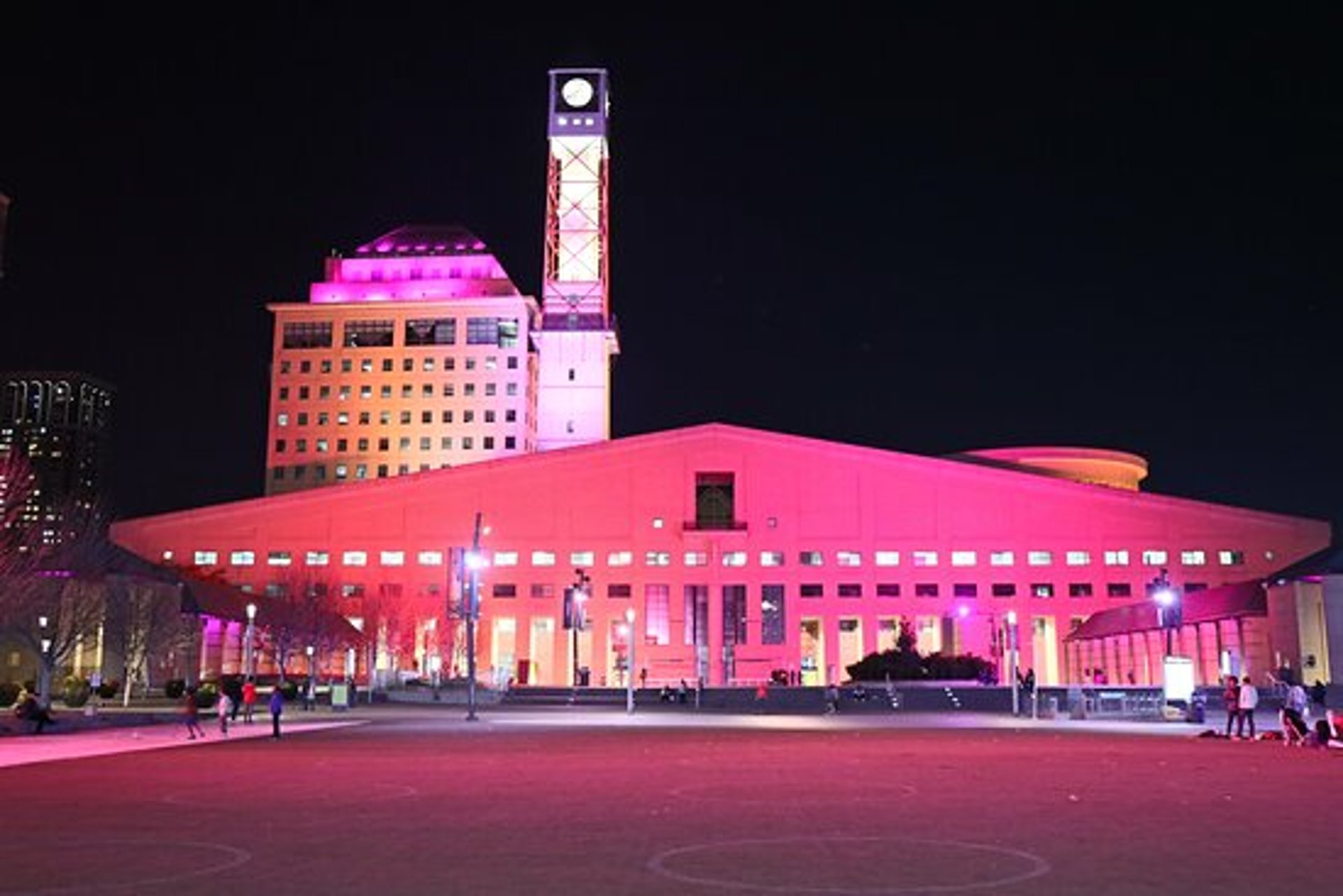 celebration-square mississauga downtown squar one night view VIREMONT CHAUFFUER Toronto