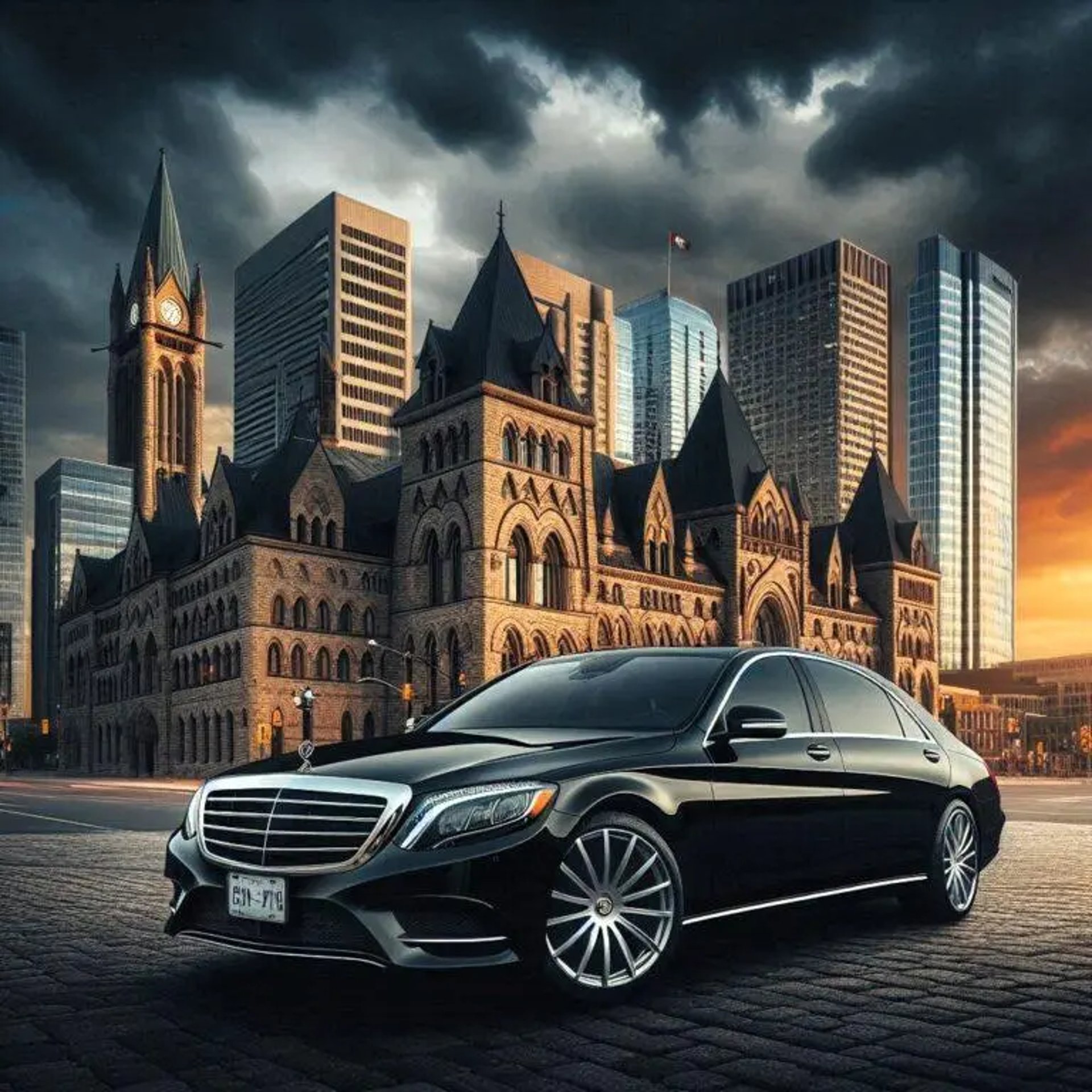Luxury cross border chauffeur service Toronto to USA with premium SUV transportation