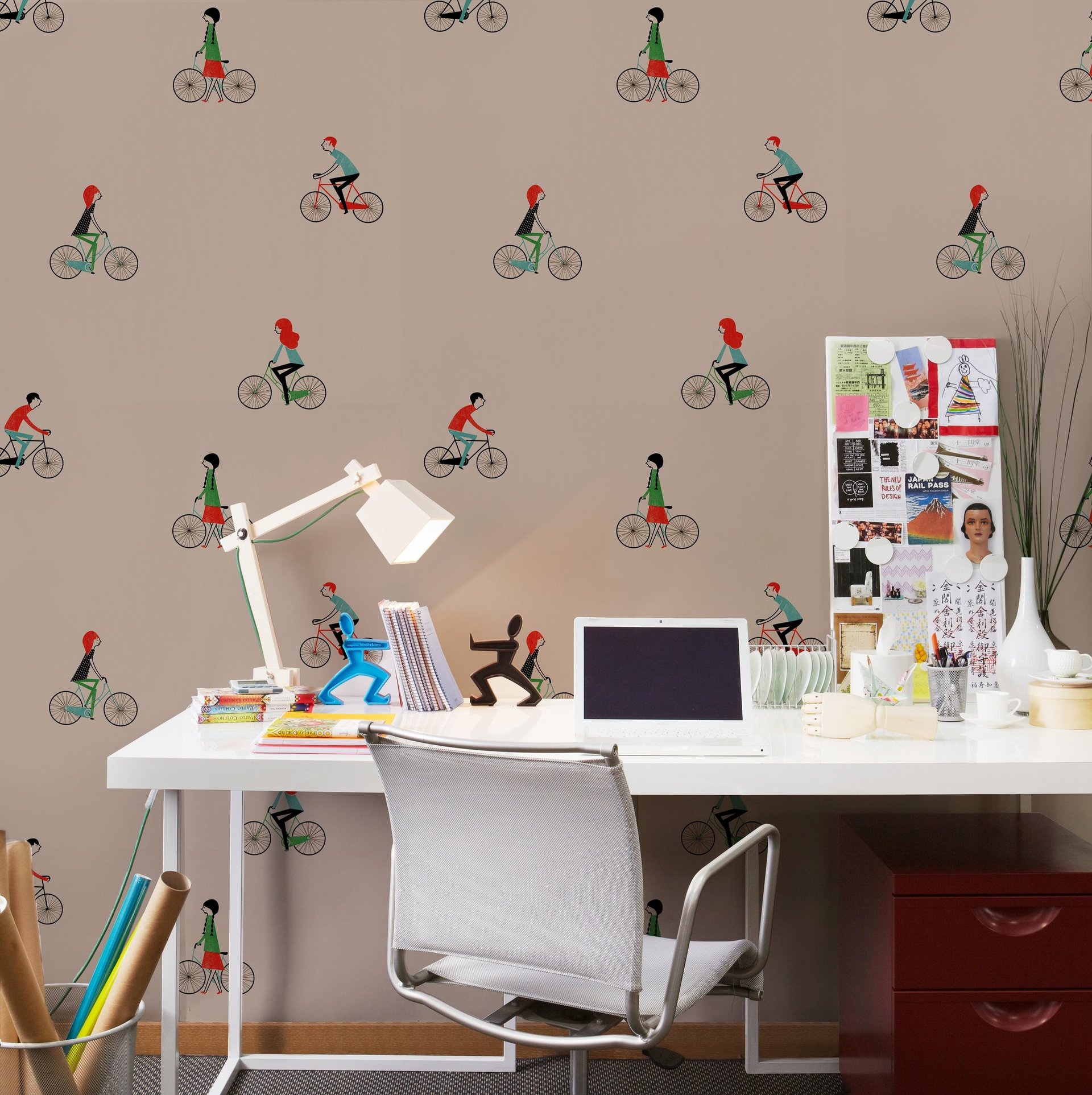 an abstract photo of a curved building with a blue sky in the background