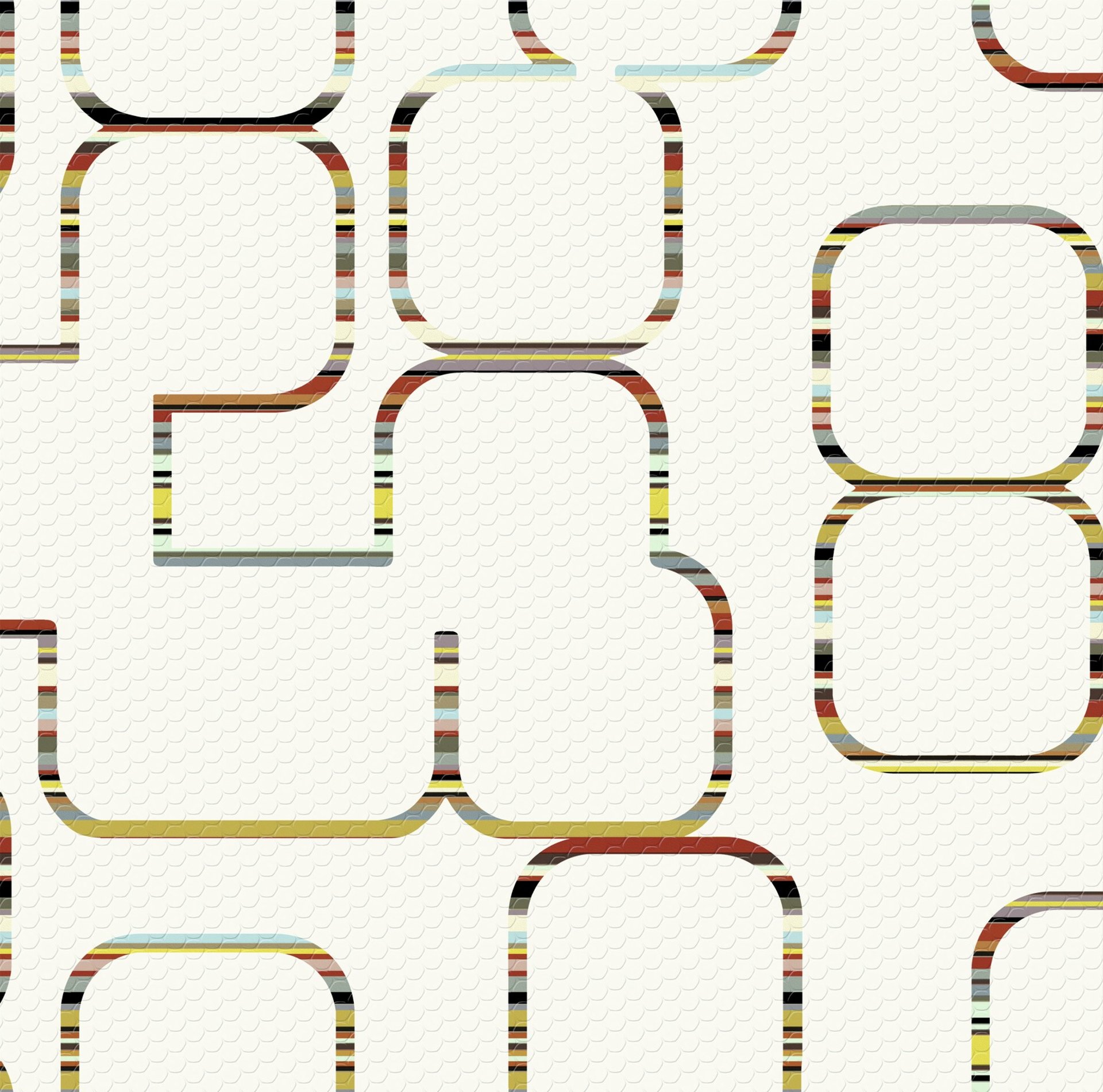 an abstract photo of a curved building with a blue sky in the background