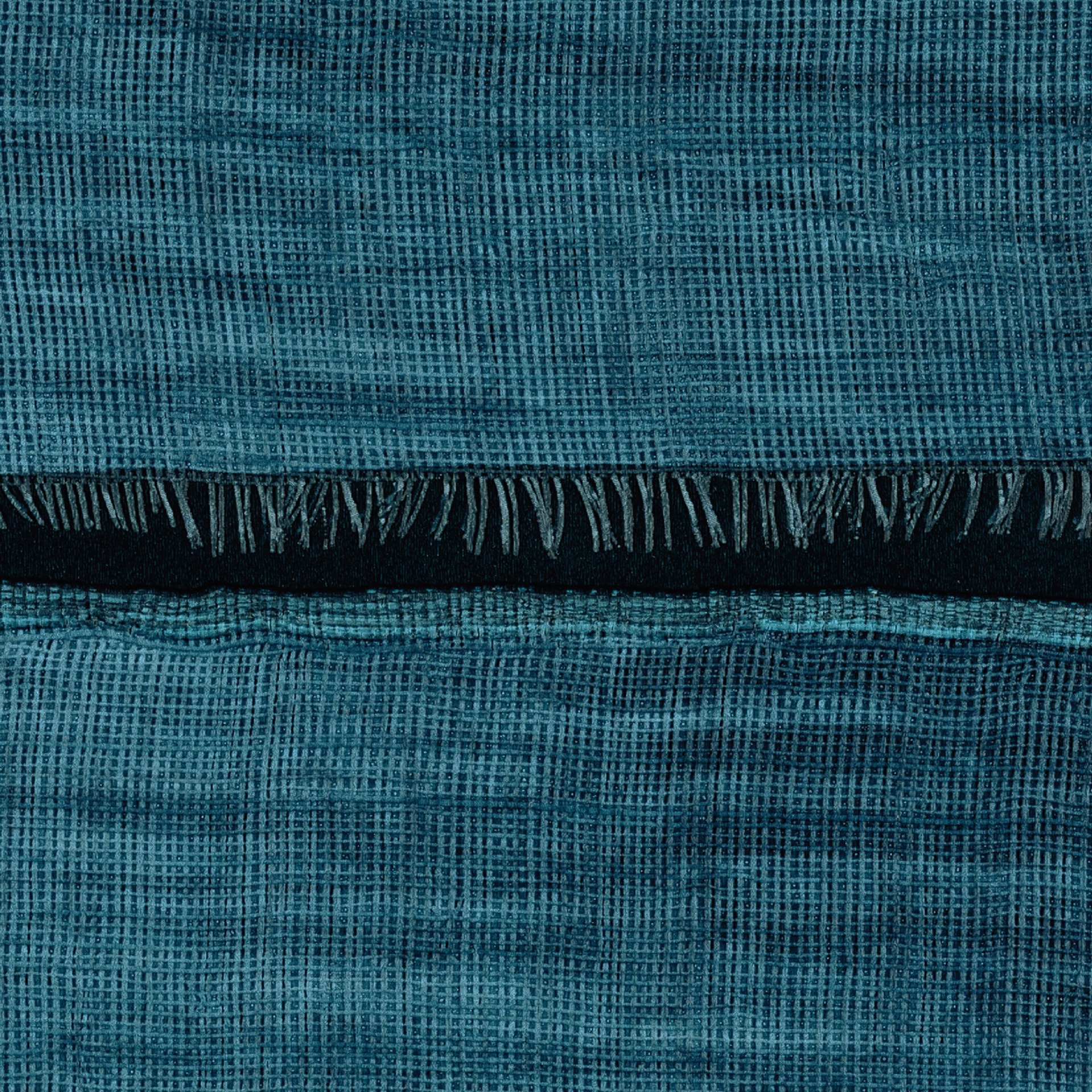 an abstract photo of a curved building with a blue sky in the background