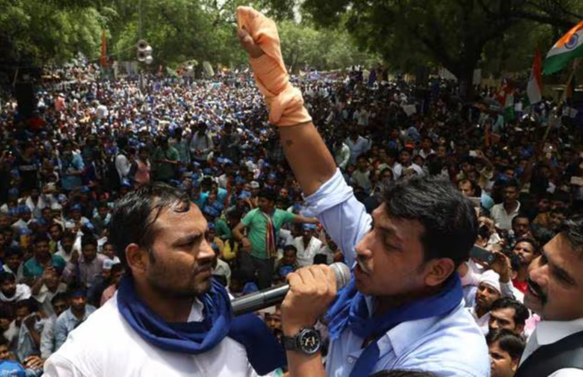 black blue and yellow textile