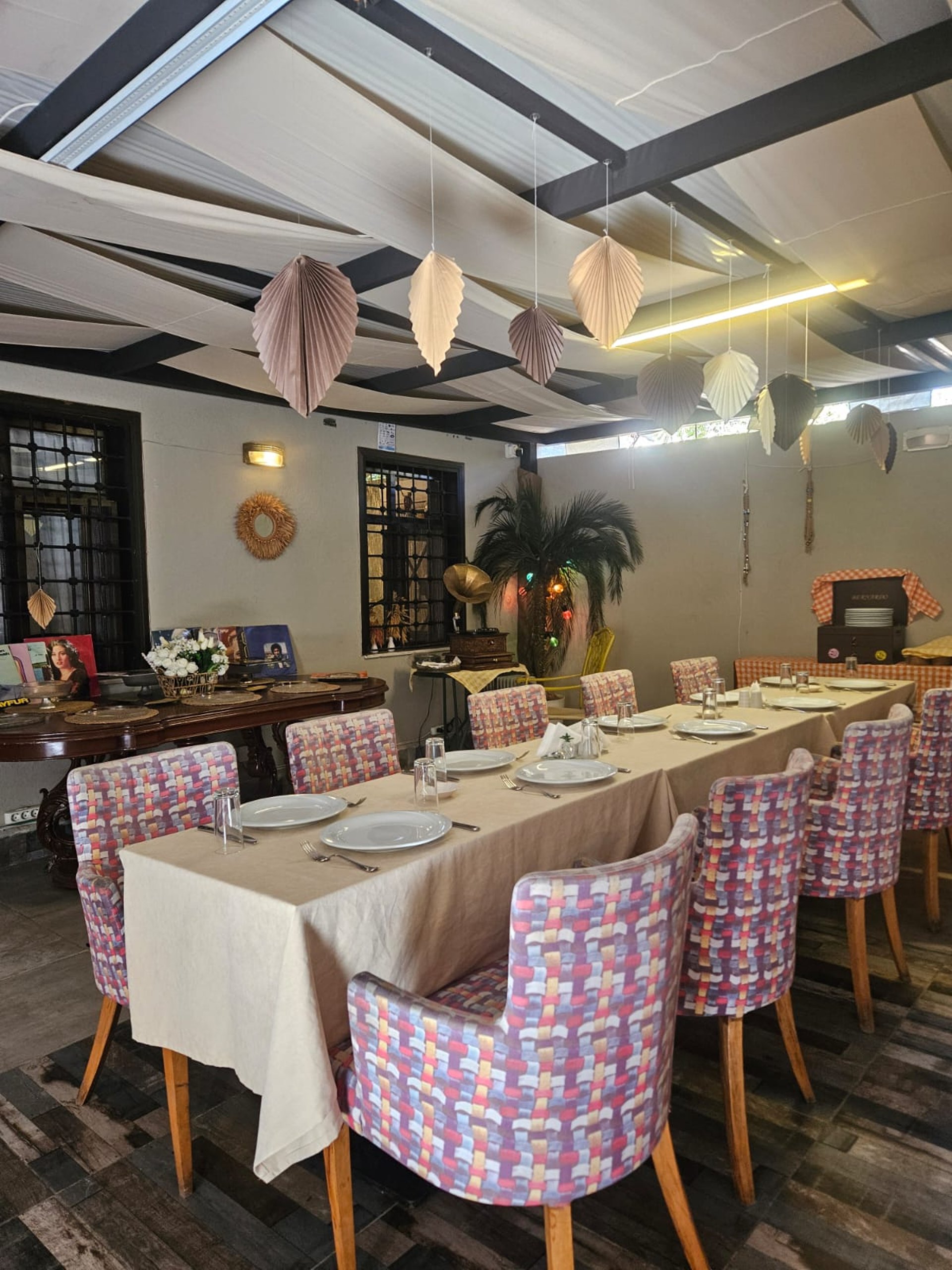 black blue and yellow textile