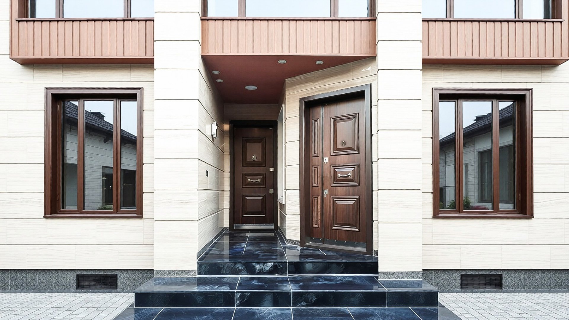 black tower speaker beside white wall