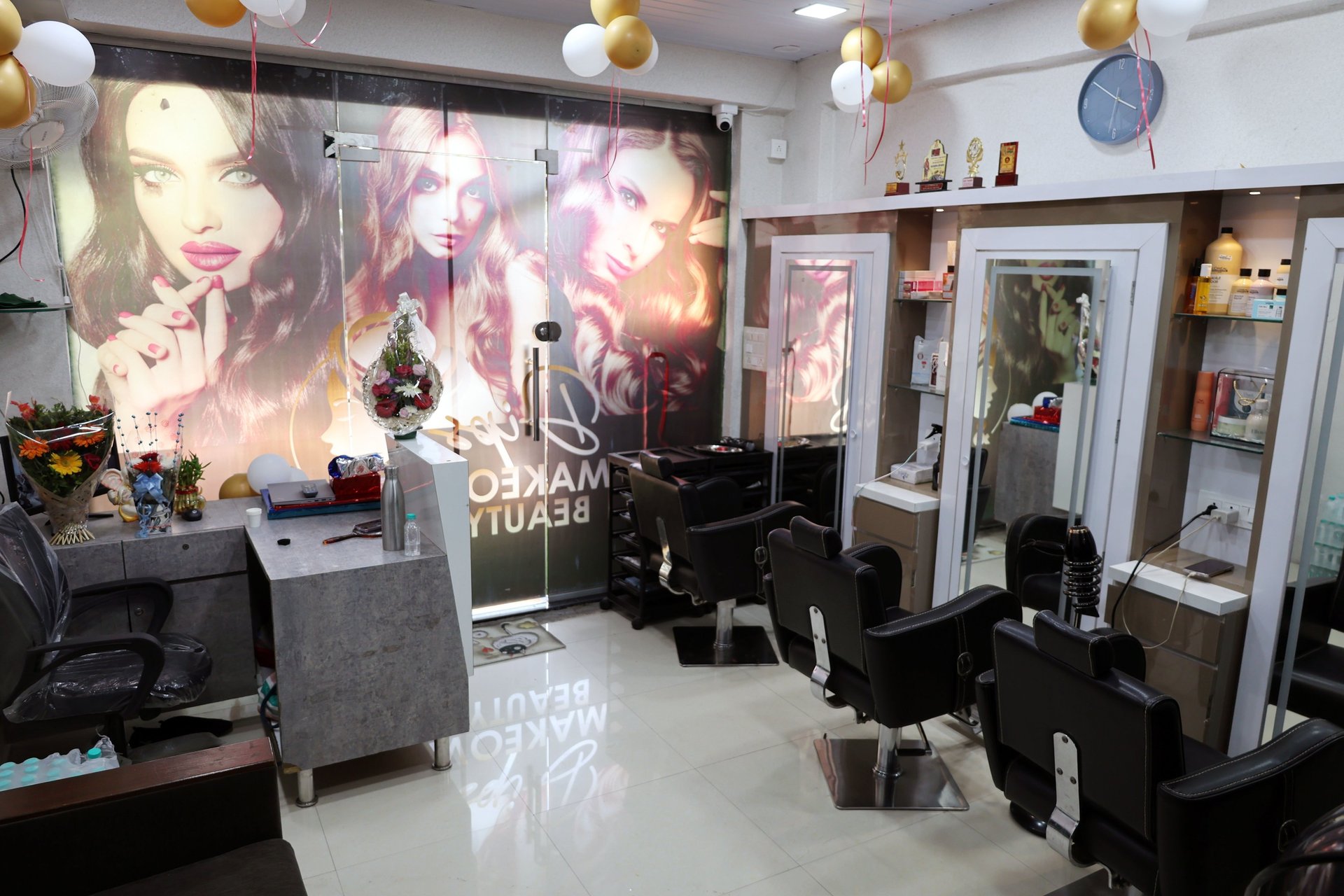 woman in red long sleeve shirt holding hair blower