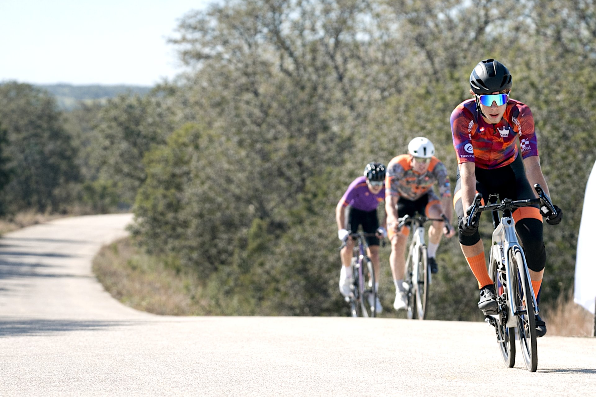 man in front of bike race