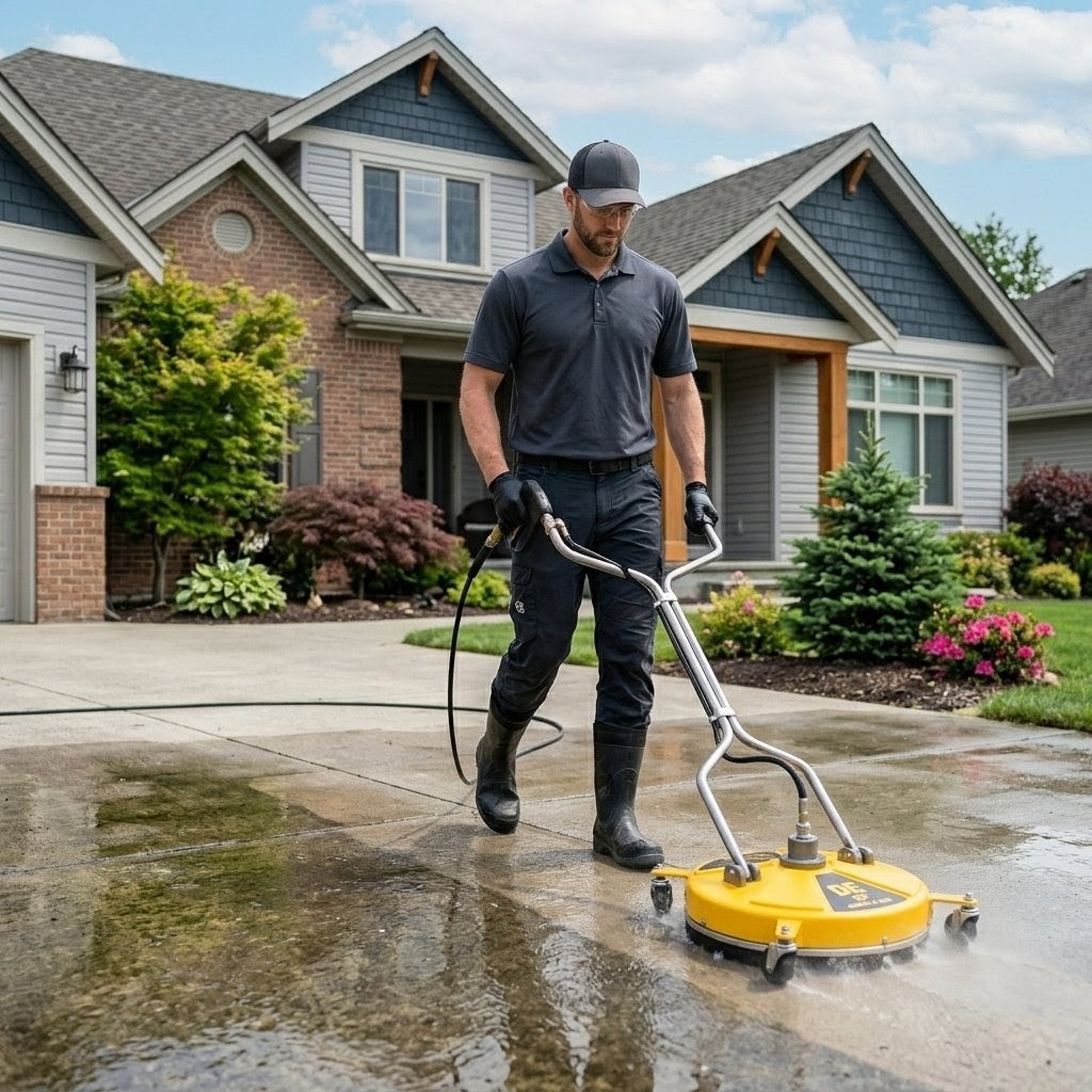 white and brown concrete house near green trees during daytime