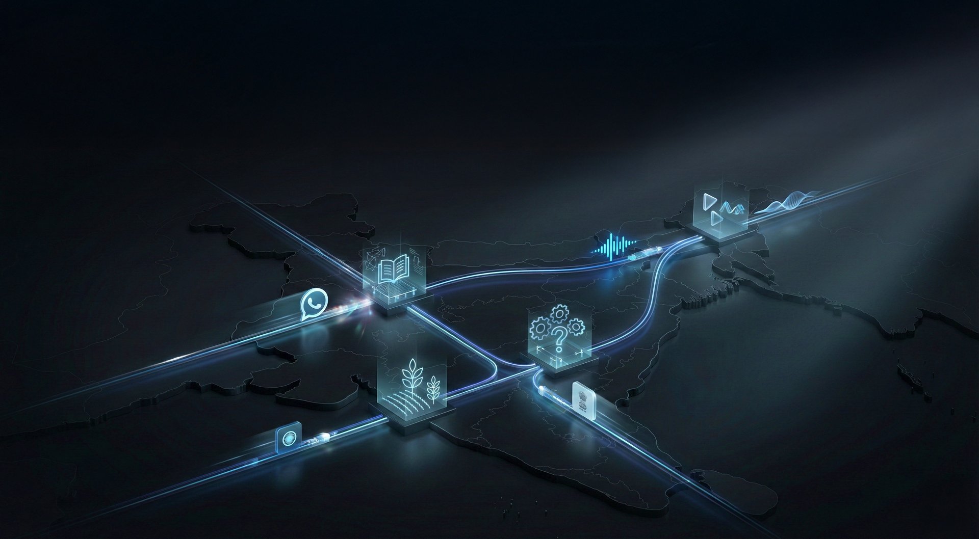 an abstract photo of a curved building with a blue sky in the background