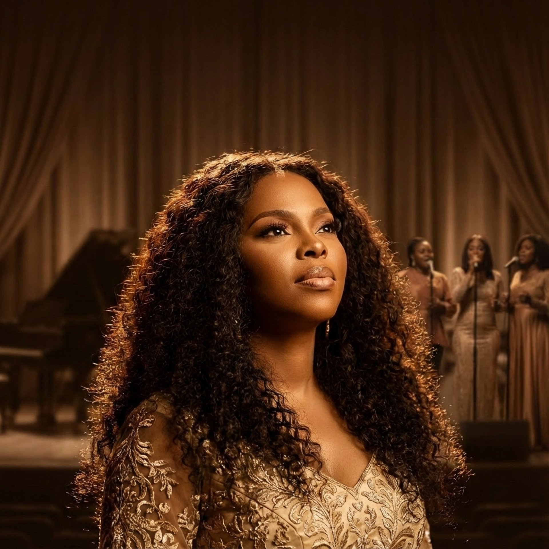 an abstract photo of a curved building with a blue sky in the background