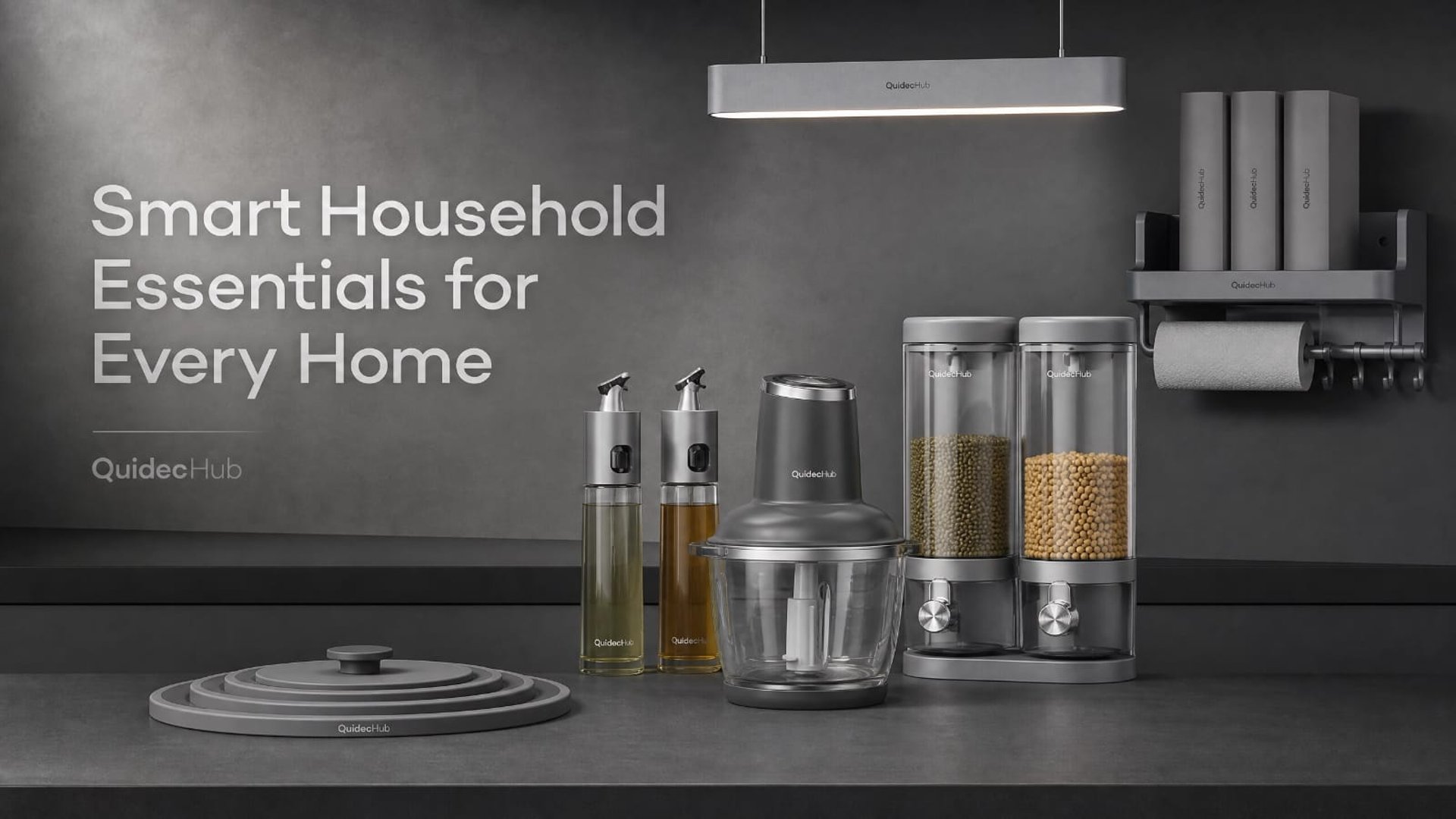 a kitchen with a shelf and shelves