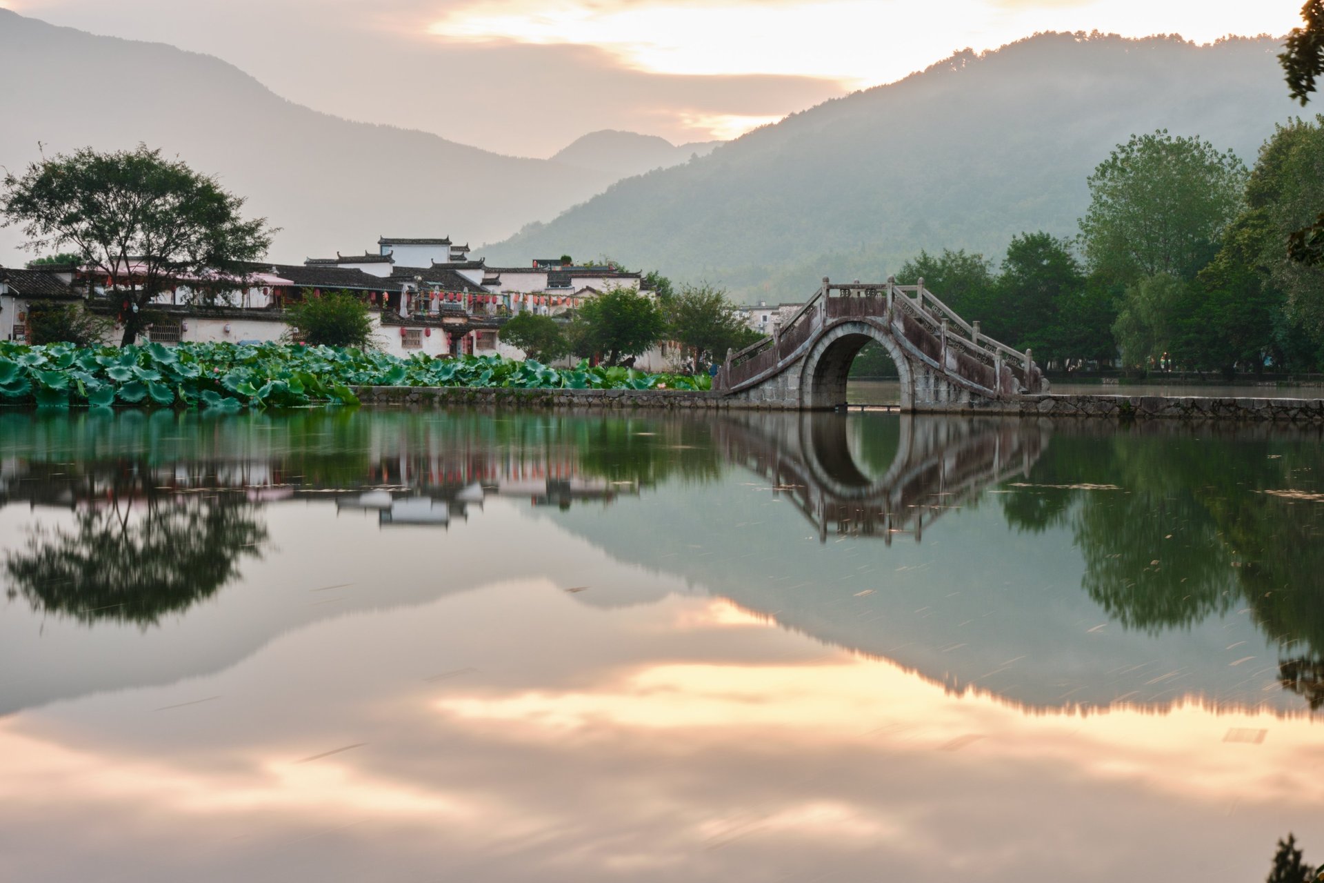 brown wooden house on lake