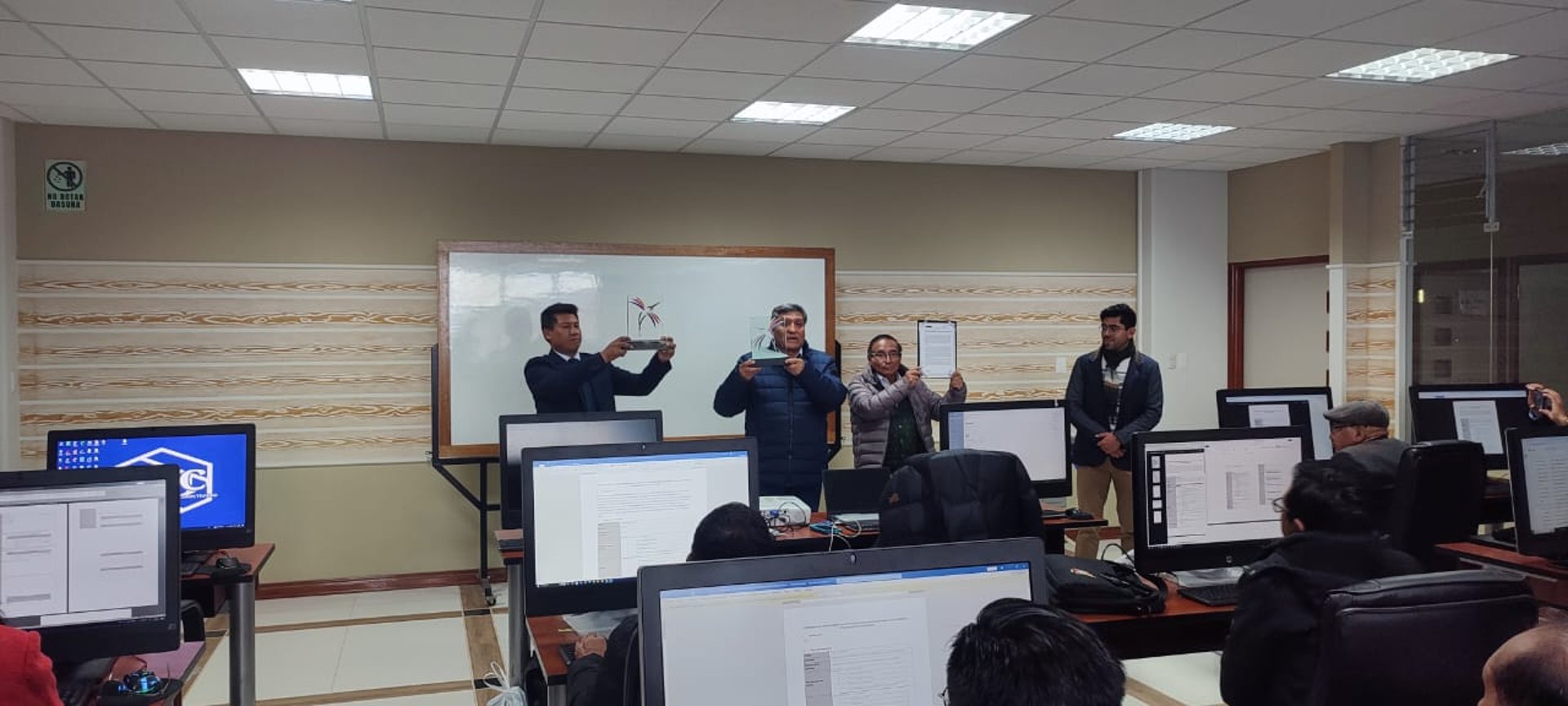 an abstract photo of a curved building with a blue sky in the background