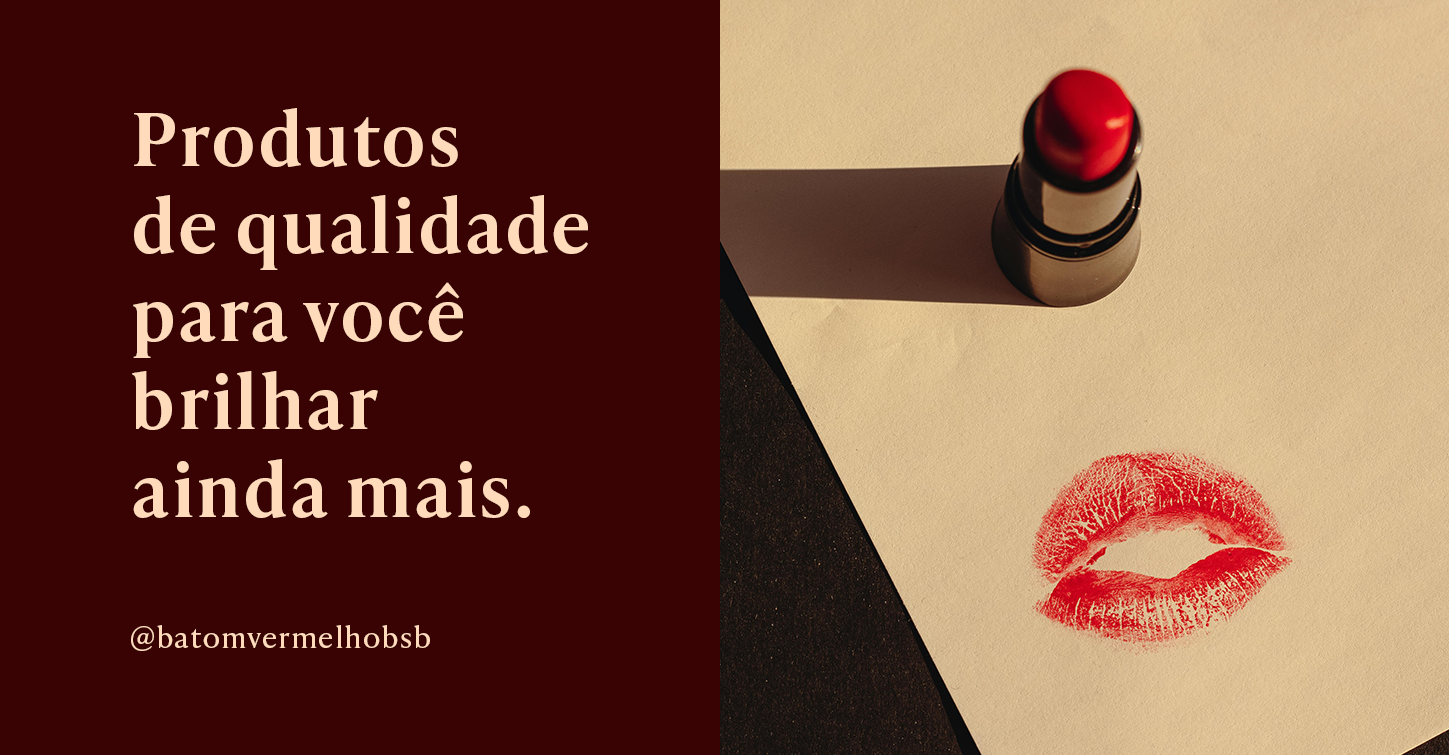 batom vermelho @nemachadodesign identidade visual marca branding maquiagem cartão de visita social m