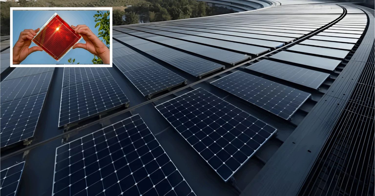 Perovskite solar cells power plant
