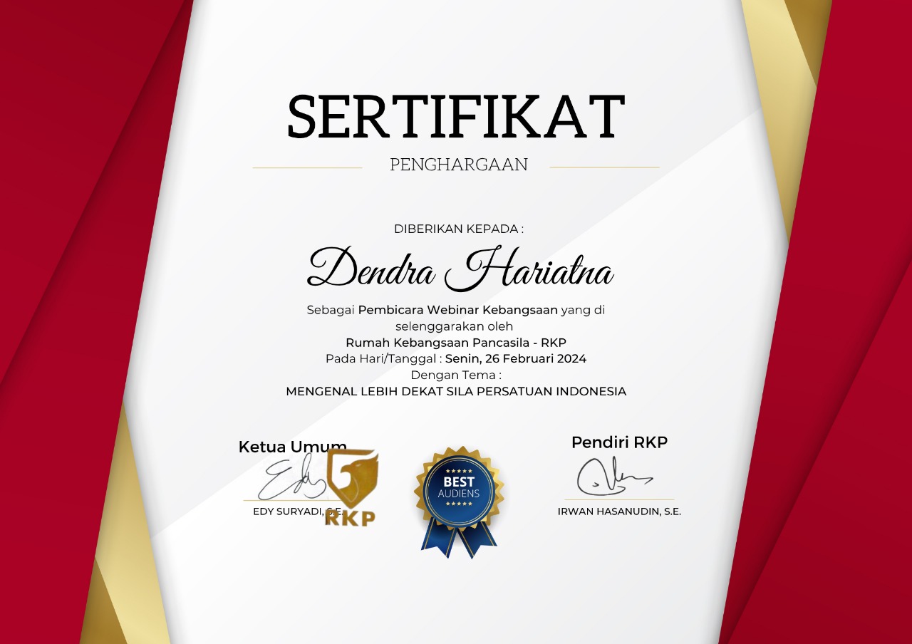 Sertifikat Webinar Kebangsaan