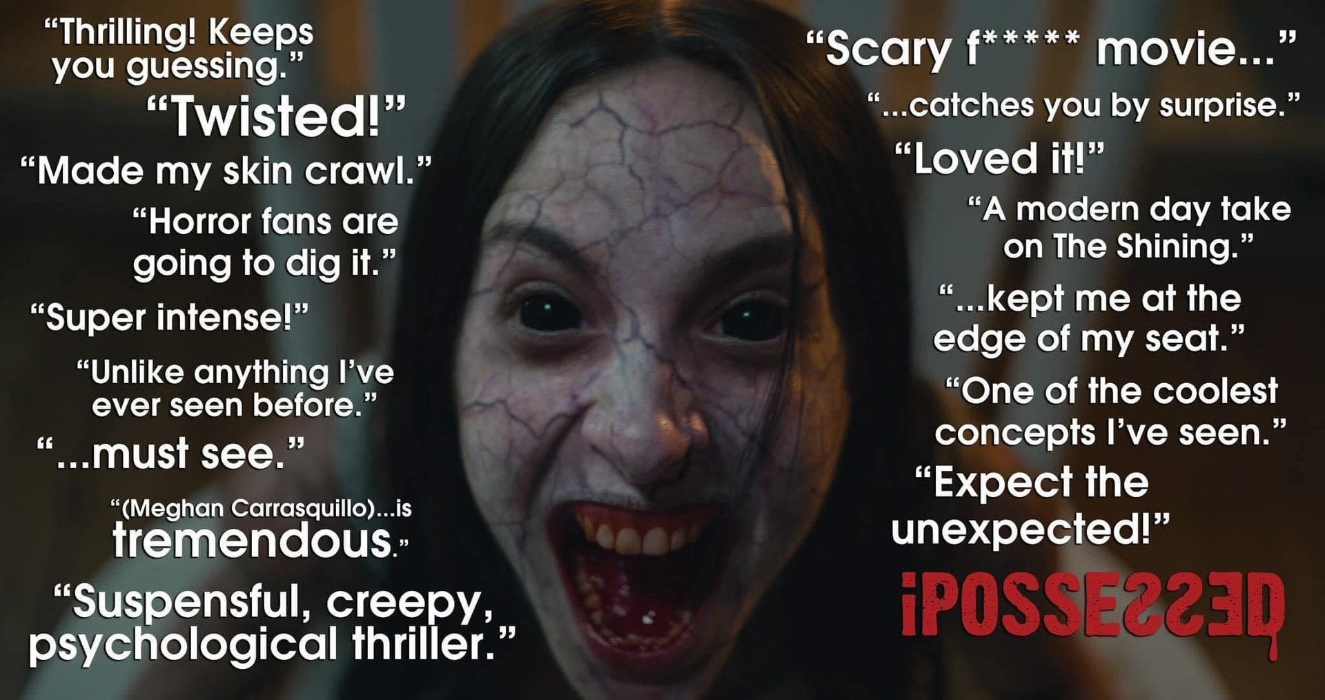 a woman with a creepy face and a creepy smile on her face