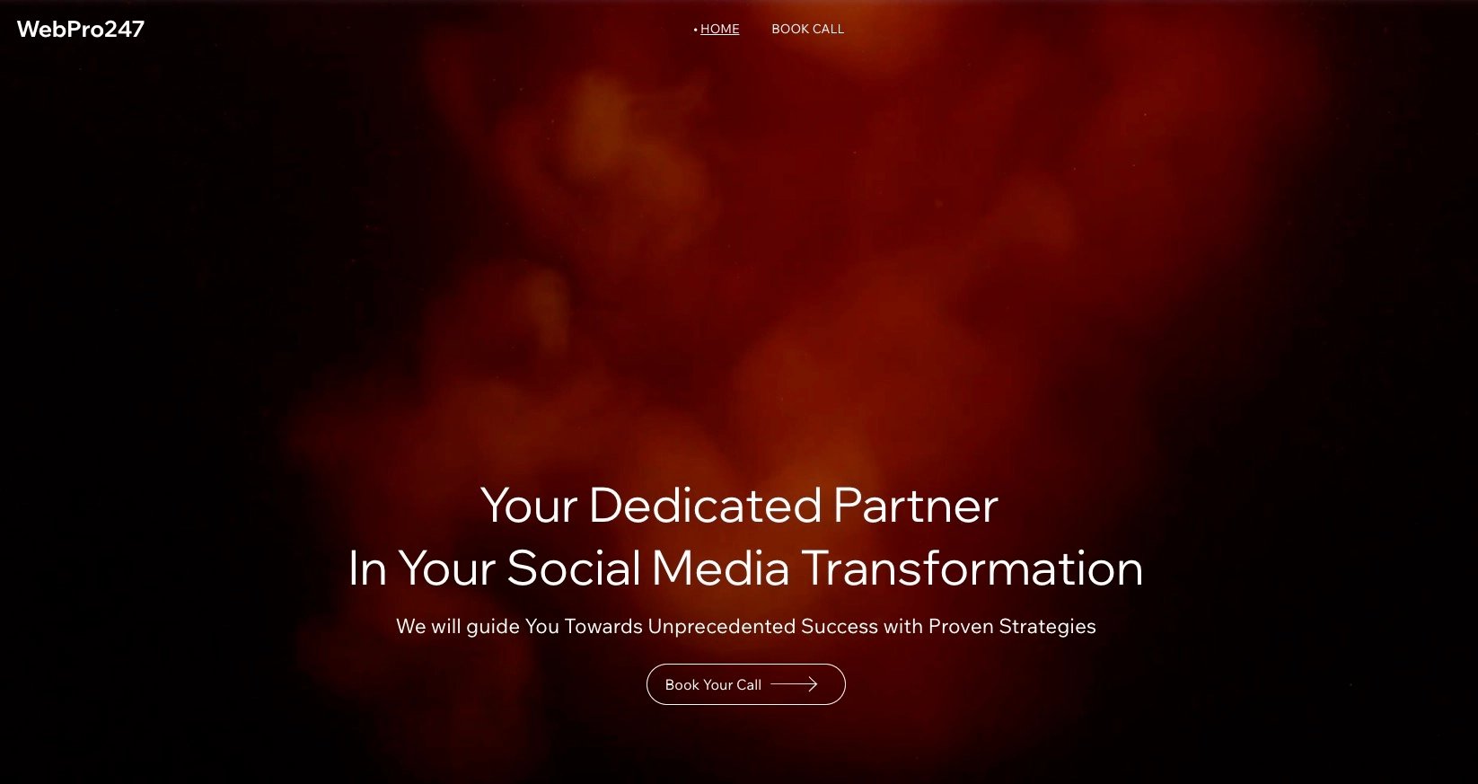 WebPro247 I Examples WebPro247 Landing page