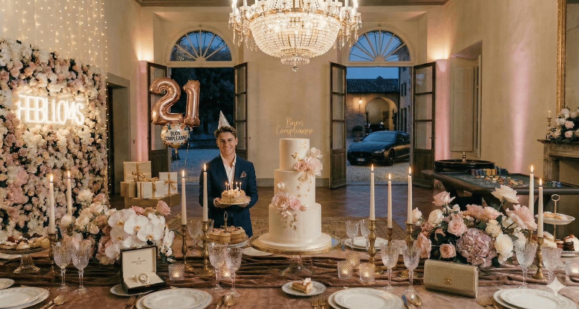 Noleggio Maserati Ghibli per festa di compleanno