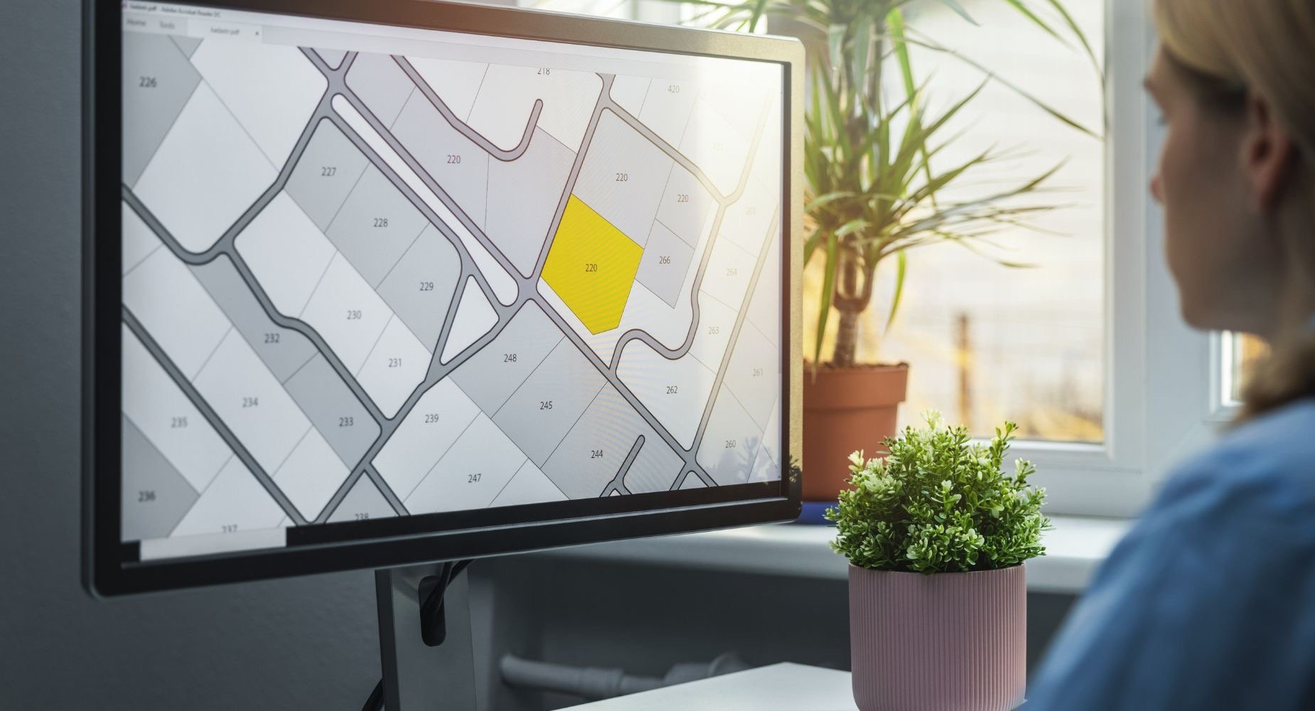 man looking at a map