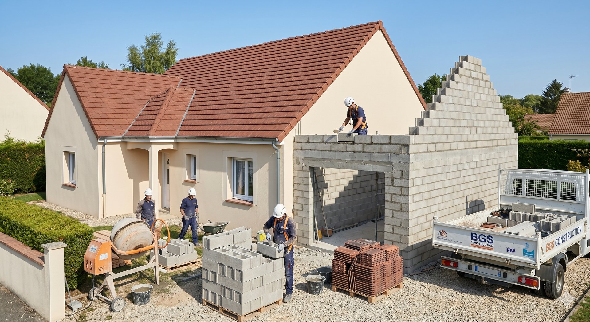 construction d'un garage