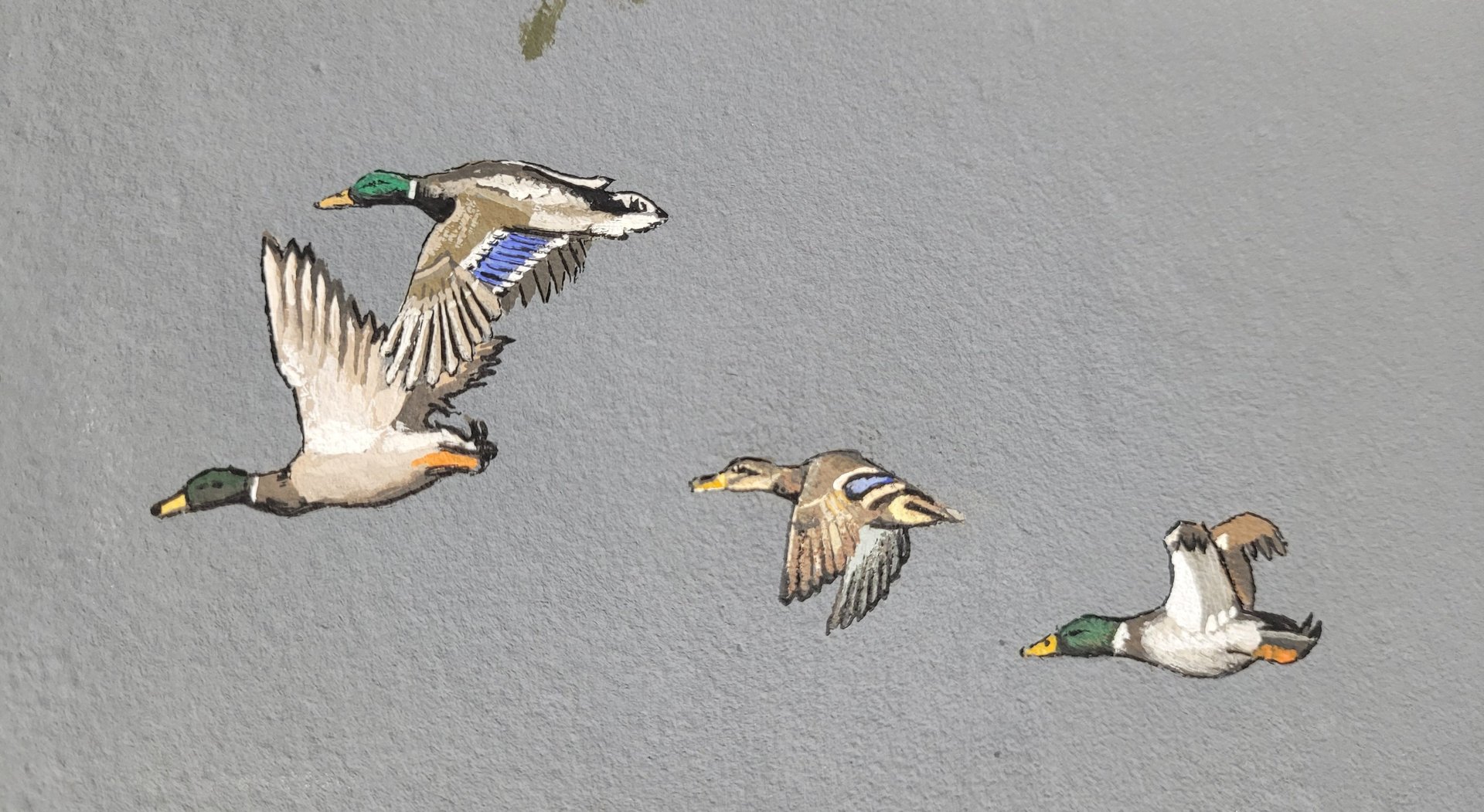 Álvaro Fernández Sáez Wandmalerei Birkenwald