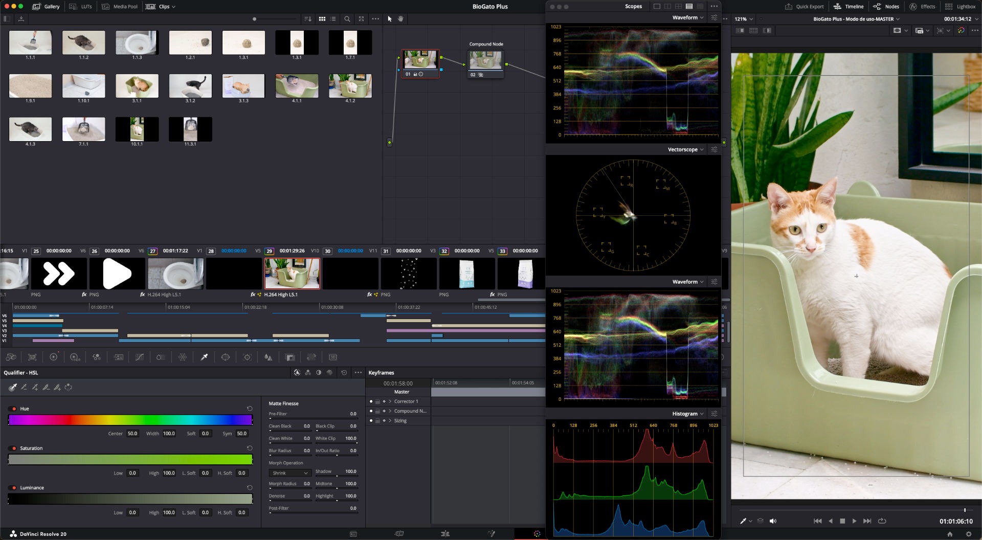 Screenshot de Davinci Resolve