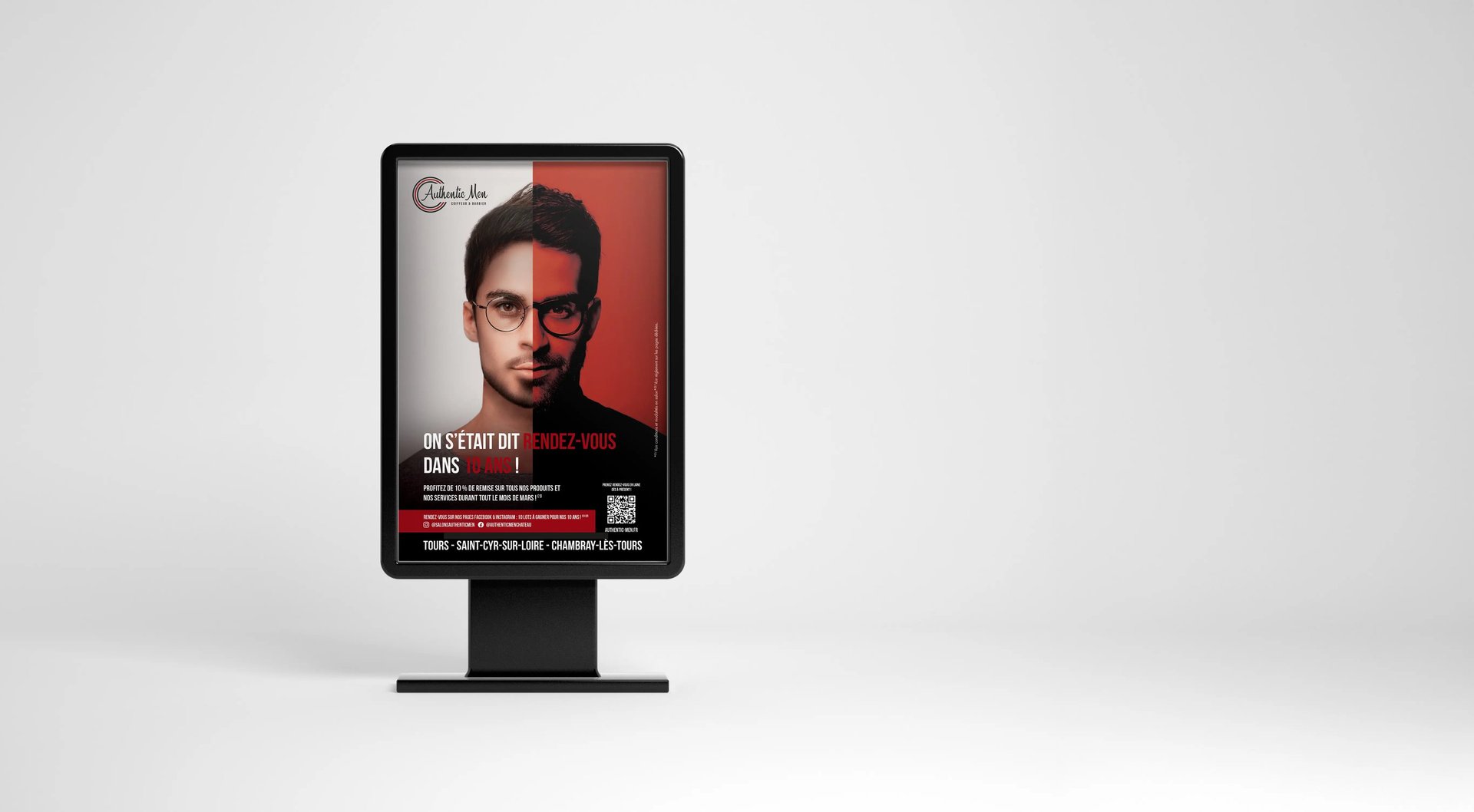 service affiche pub plume graphiste tours