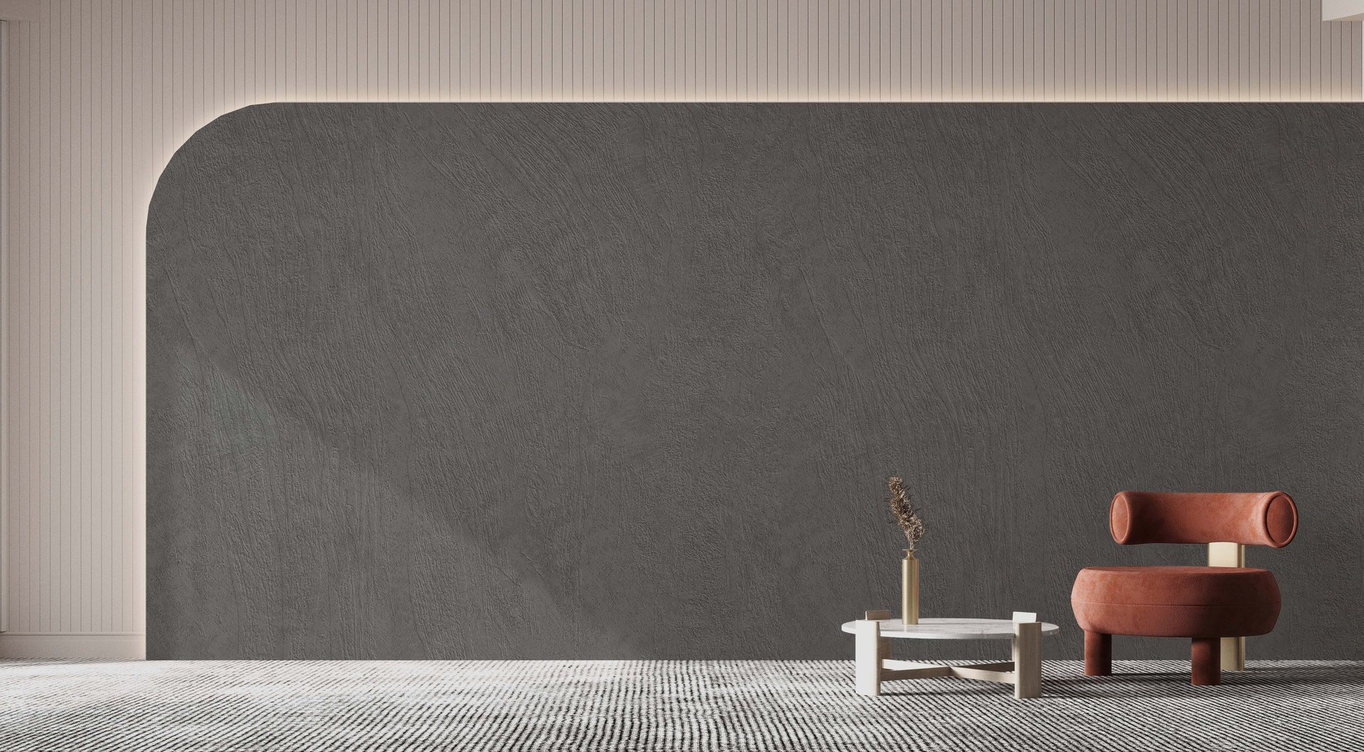 WL-0026 textured wall print created using Dimense Plus media