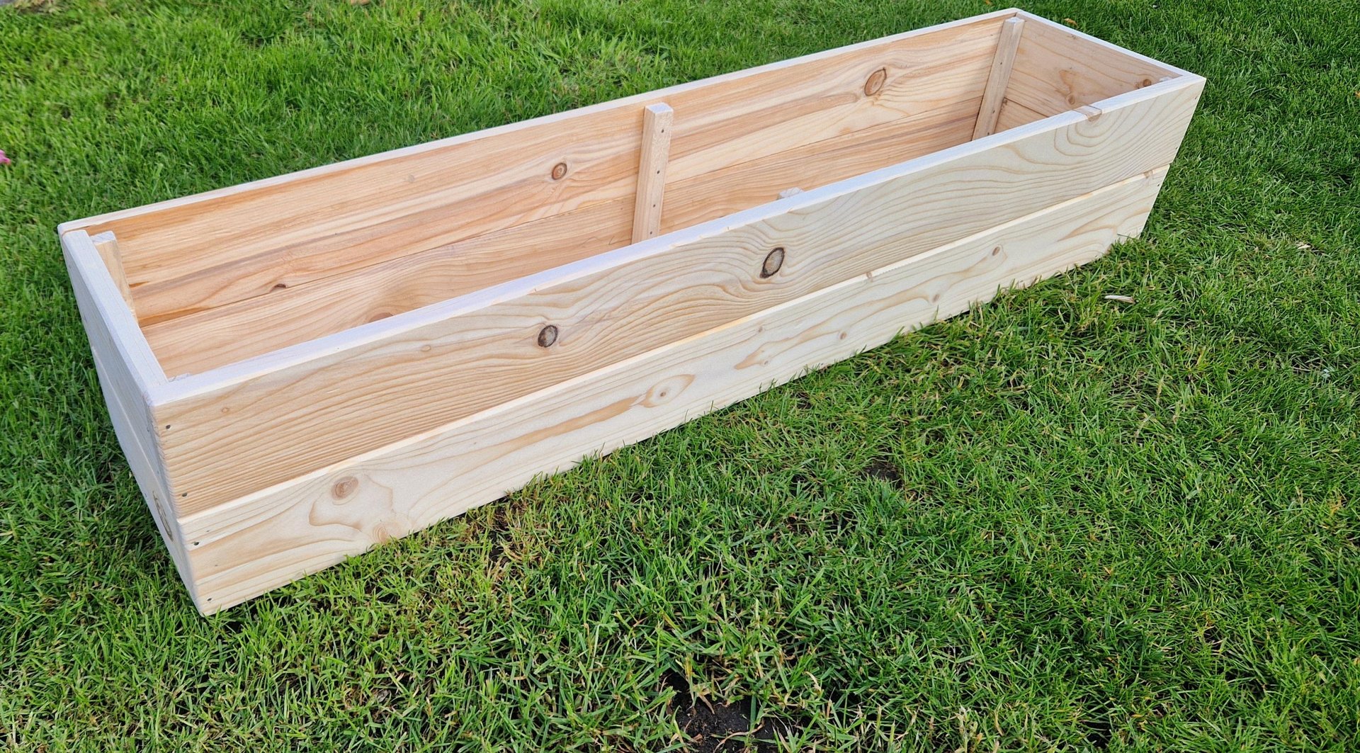 herb planter box wood plant pot vegetable herb strawberries tube reclaimed wooden box Ye Olde Wooden Board