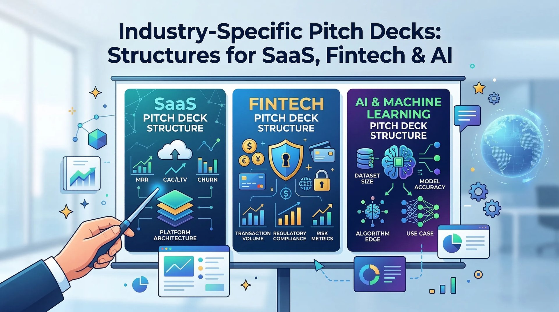 Industry-Specific Pitch Decks: Structures for SaaS, Fintech & AI