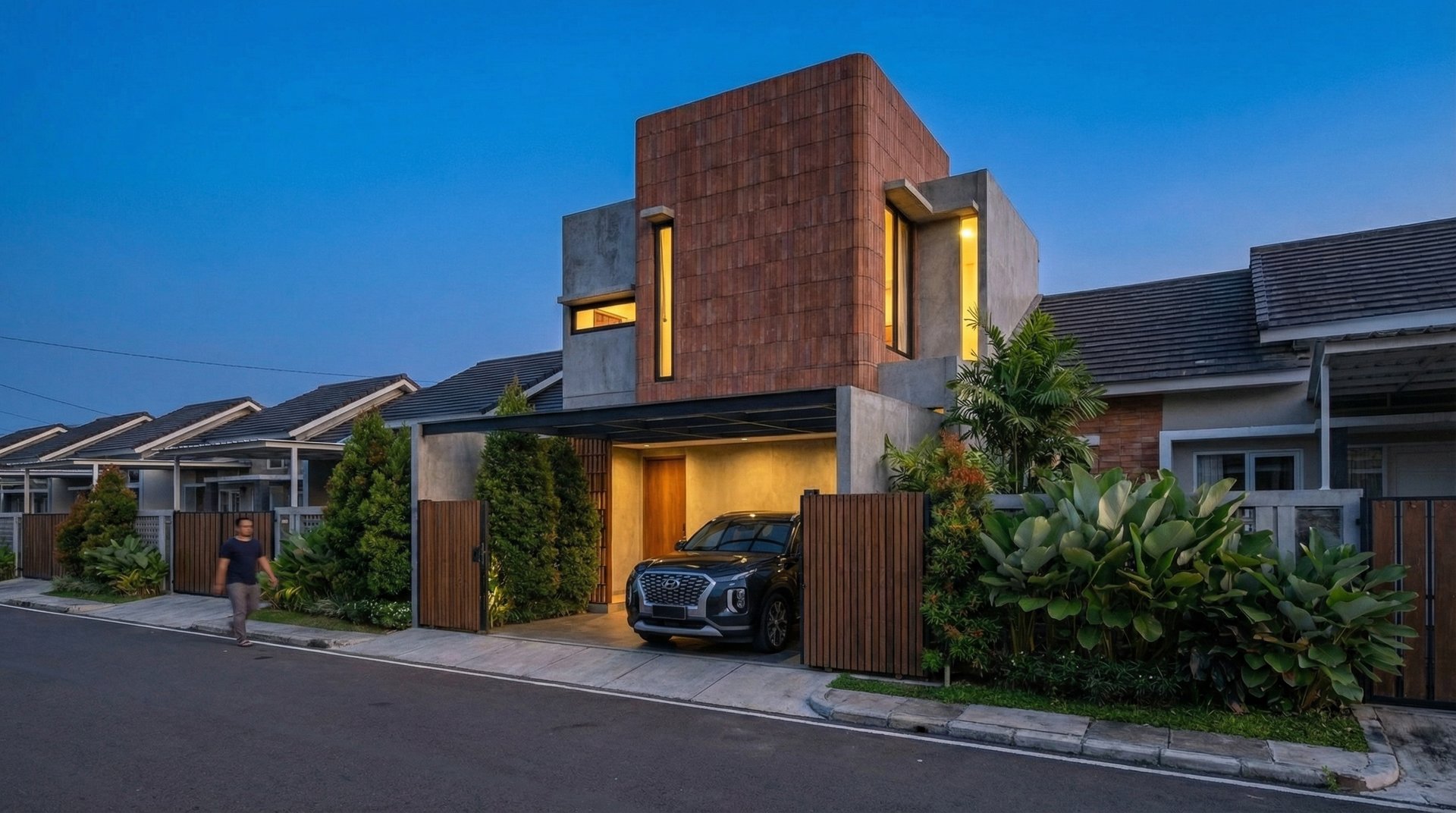 Rumah industrial tropis milik bapak G dikerjakan oleh Ruang Atria