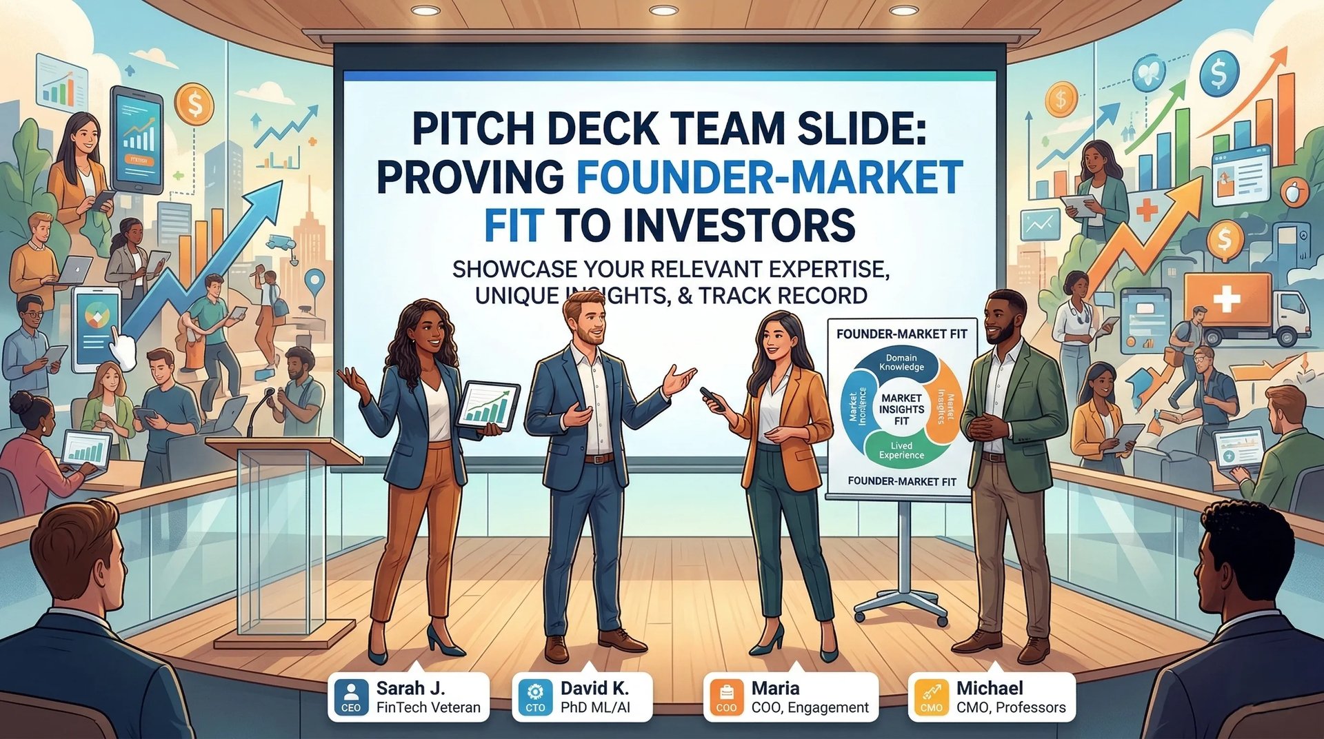Pitch Deck Team Slide: Proving Founder-Market Fit to Investors