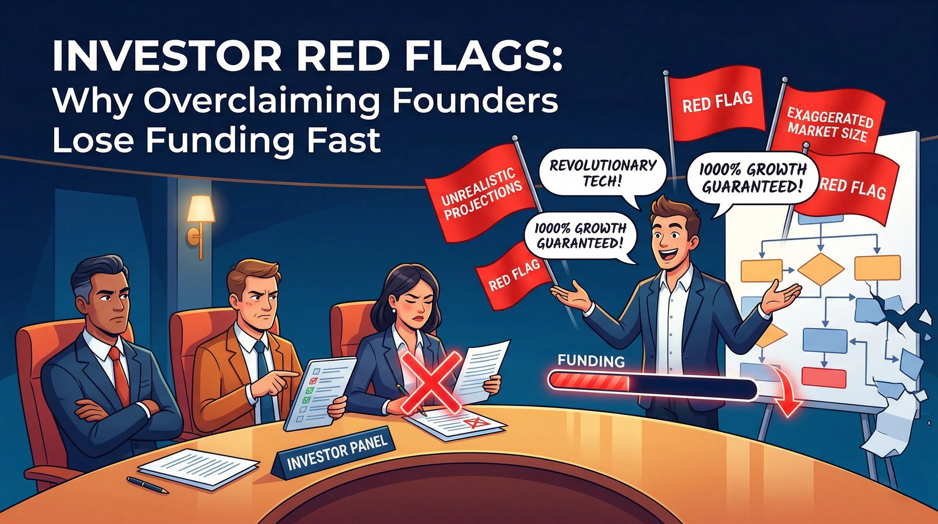 Investor Red Flags: Why Overclaiming Founders Lose Funding Fast