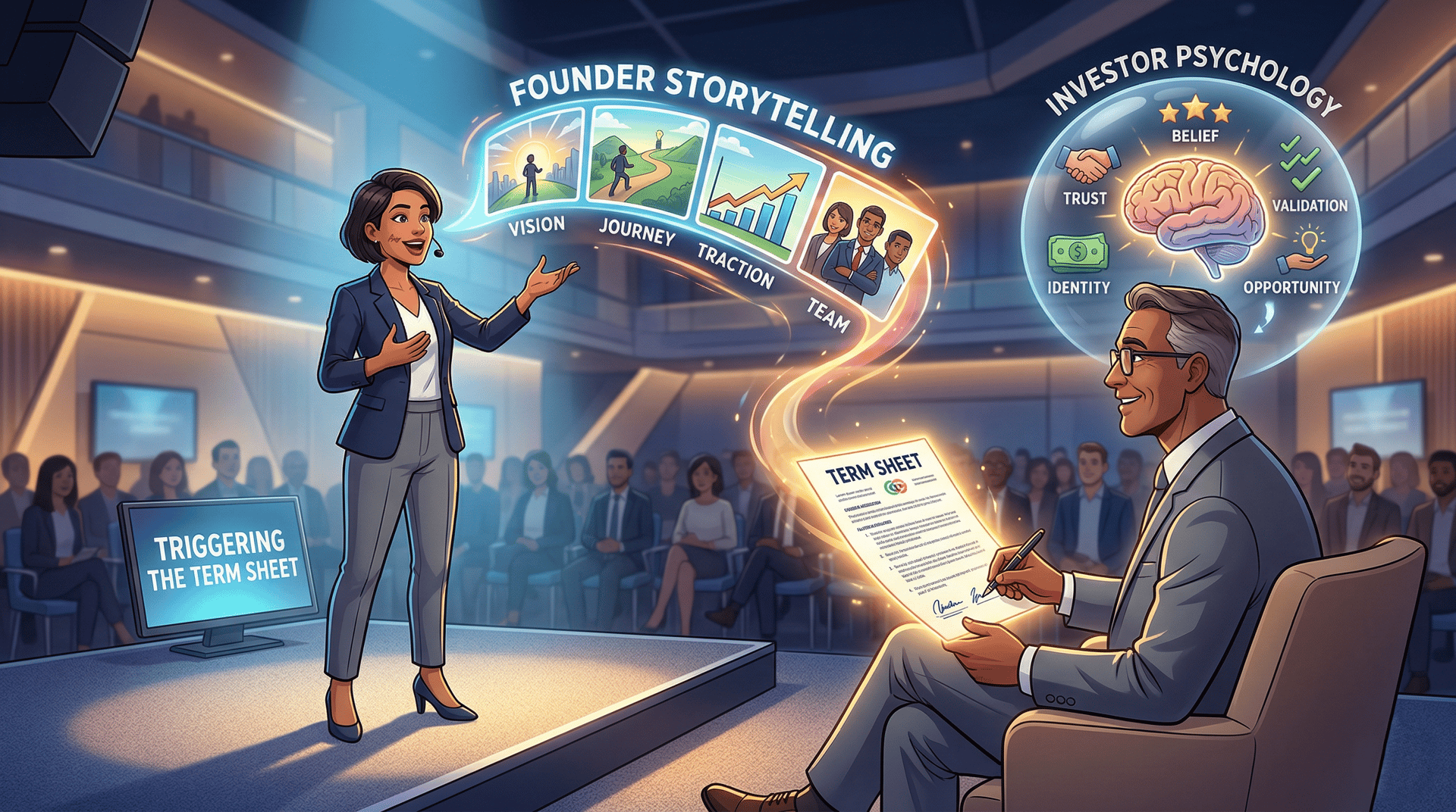 How Founder Storytelling Triggers a Term Sheet: Investor Psychology