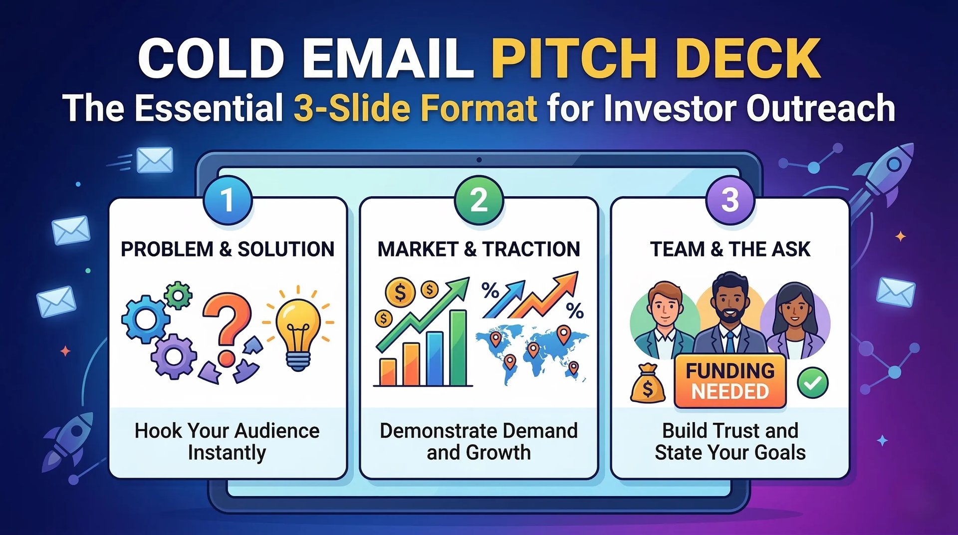 Cold Email Pitch Deck: 3 Slide Format for Investor Outreach