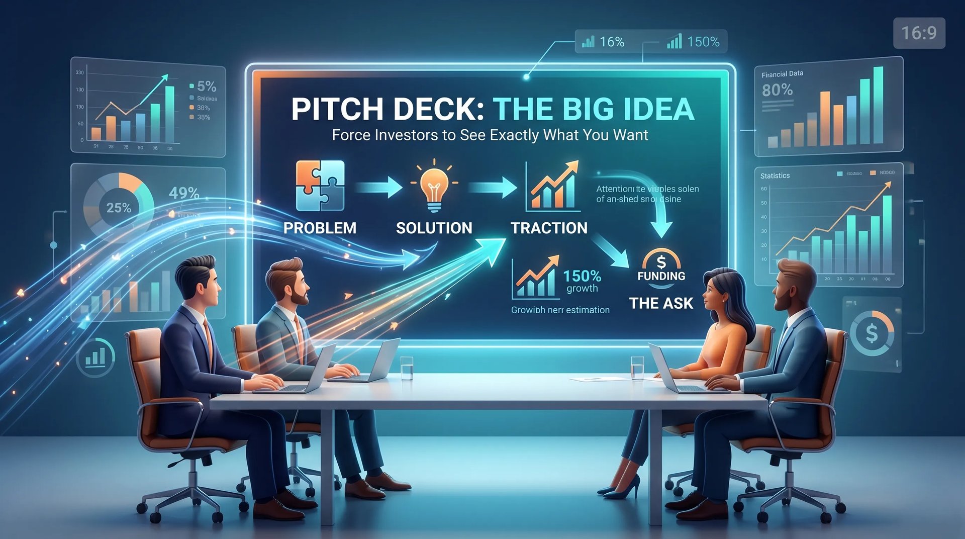 Pitch Deck Visual Hierarchy: Force Investors to See Exactly What You Want