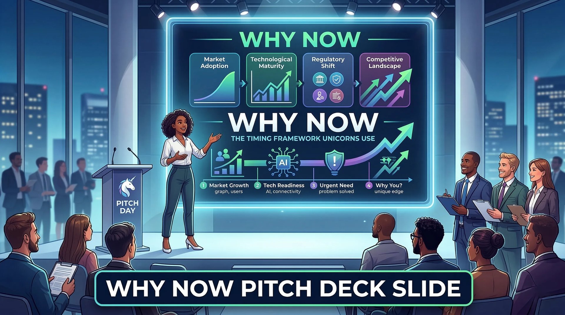 "Why Now" Pitch Deck Slide: The Timing Framework Unicorns Use