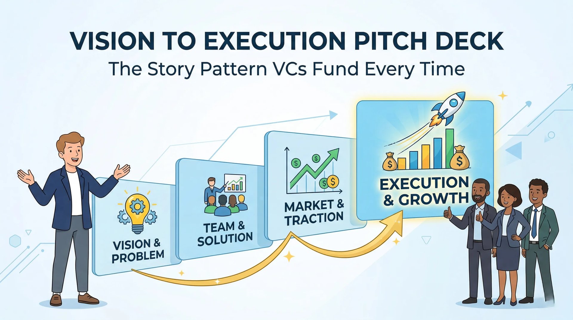 Vision to Execution Pitch Deck: The Story Pattern VCs Fund Every Time