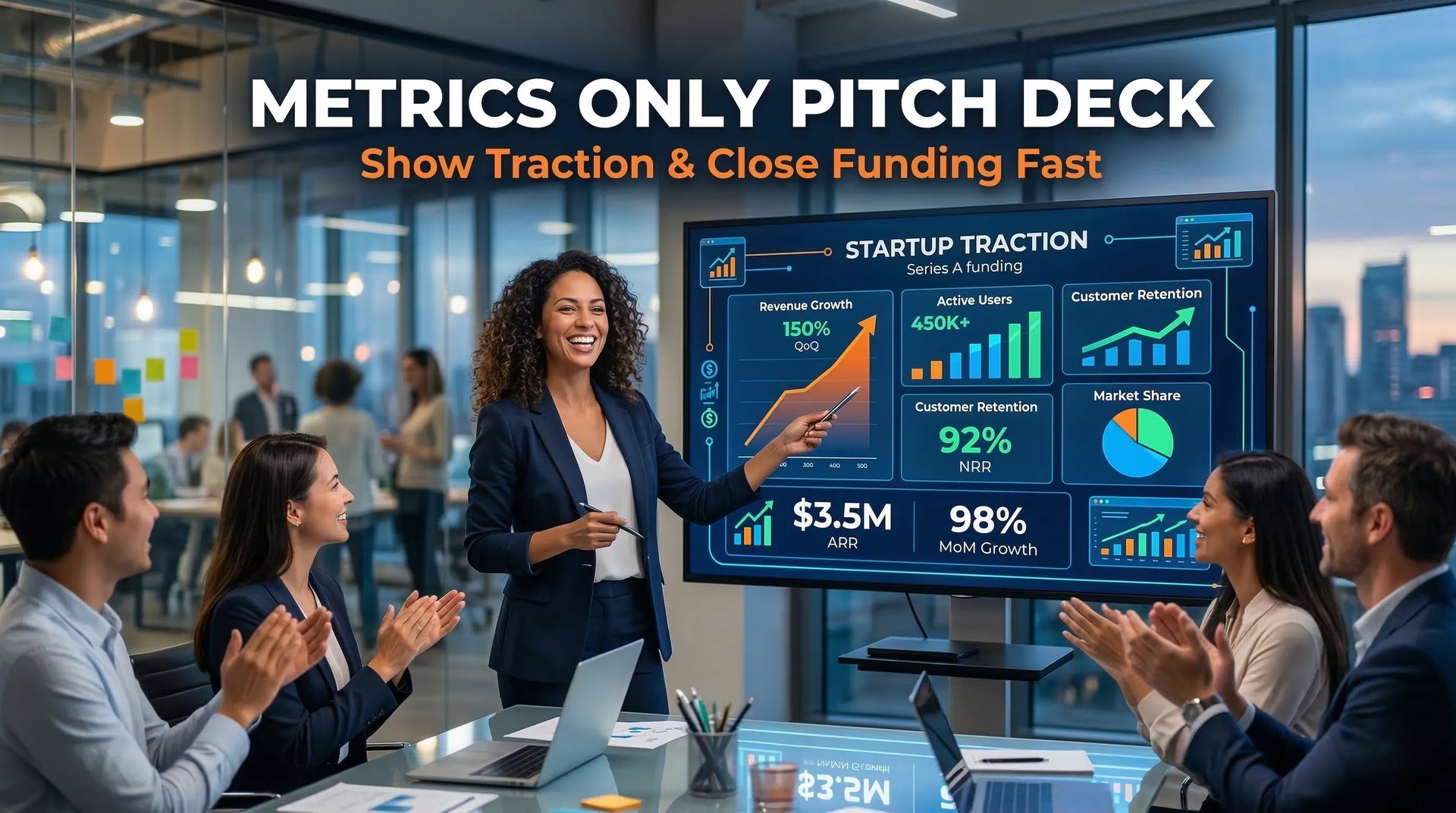Metrics Only Pitch Deck: Show Traction & Close Funding Fast