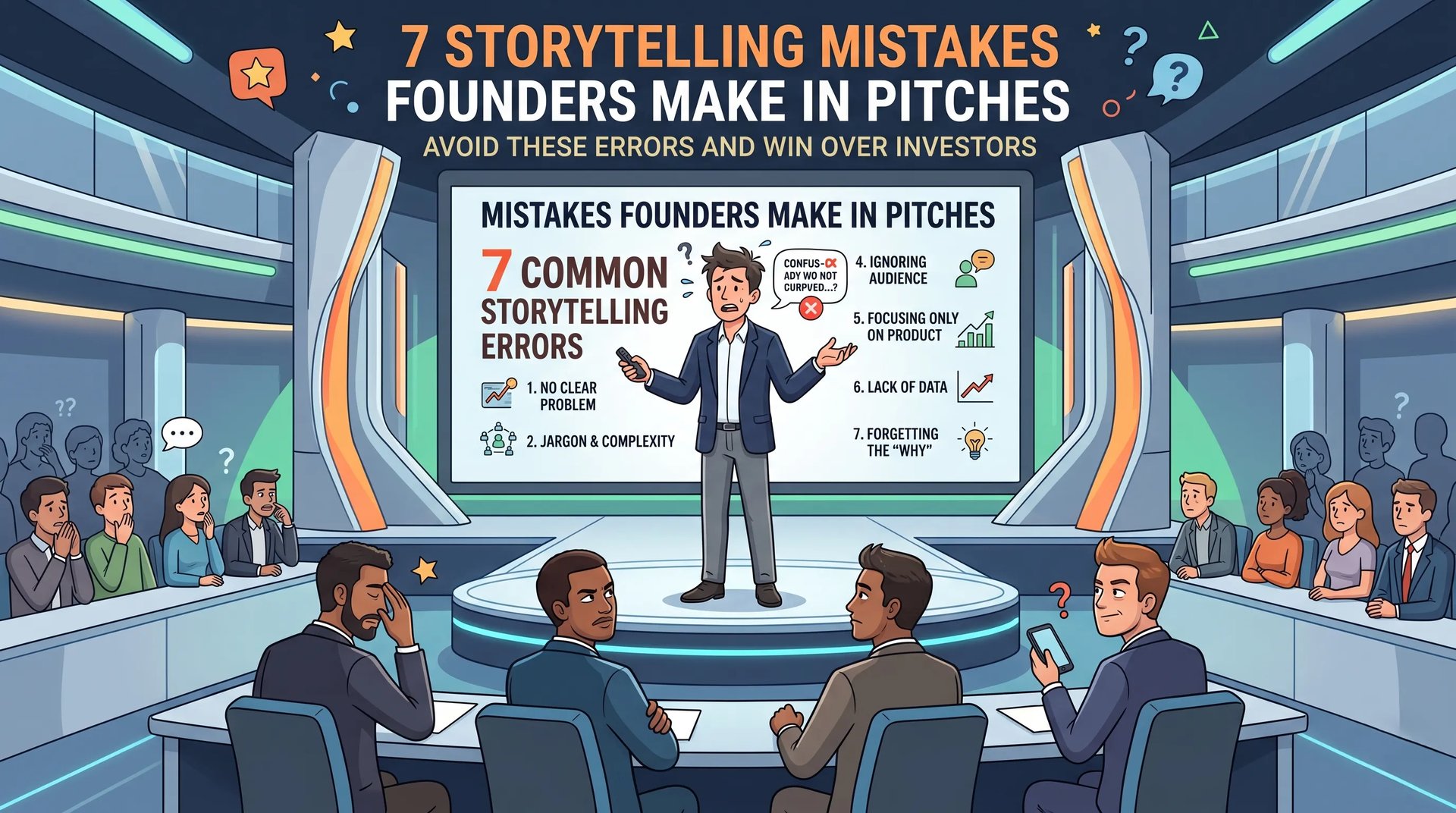 7 Storytelling Mistakes Founders Make in Pitches