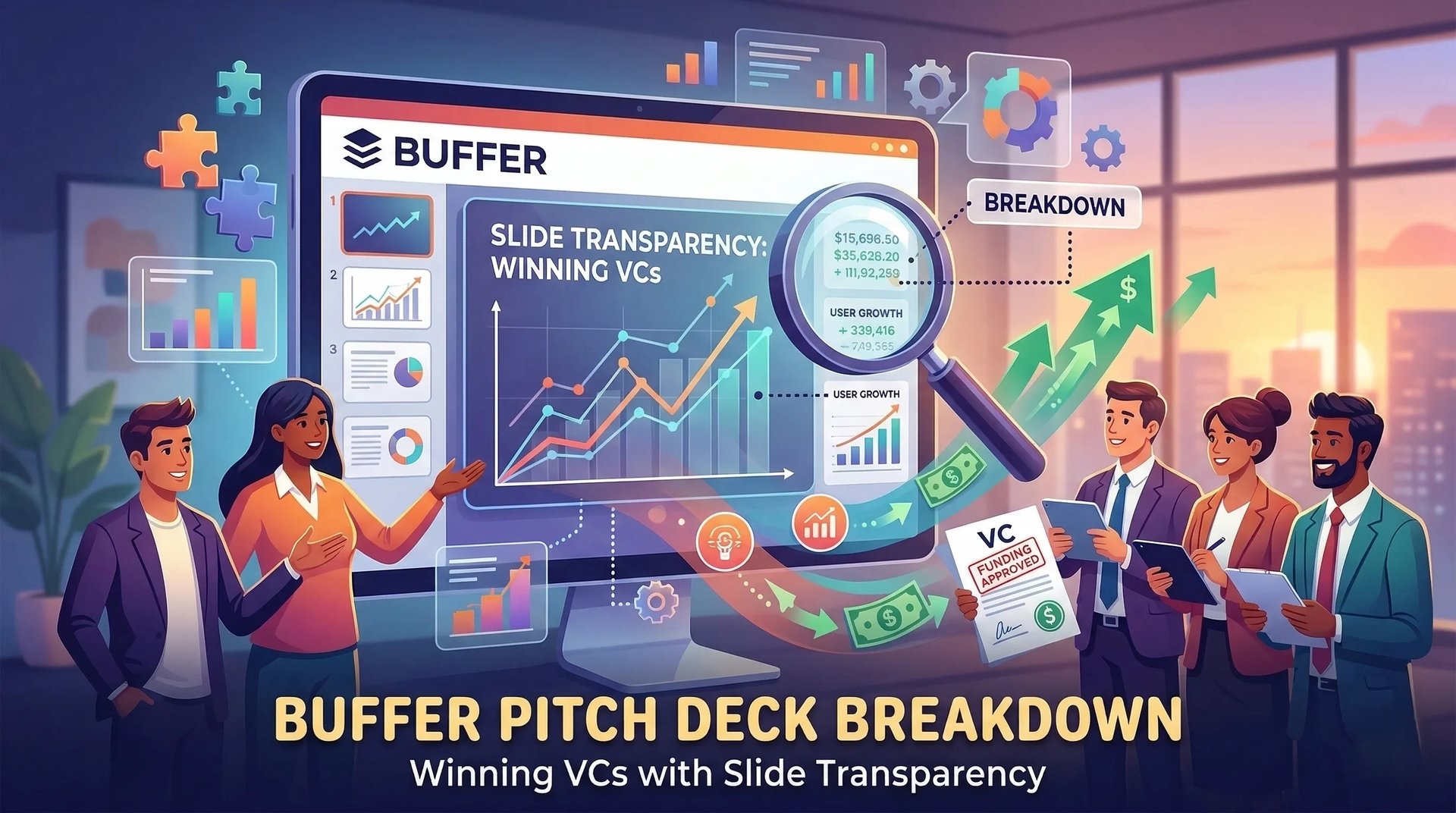 Buffer Pitch Deck Breakdown: Winning VCs with Slide Transparency
