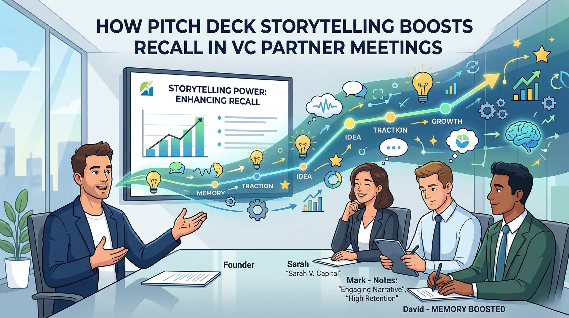 How Pitch Deck Storytelling Boosts Recall in VC Partner Meetings